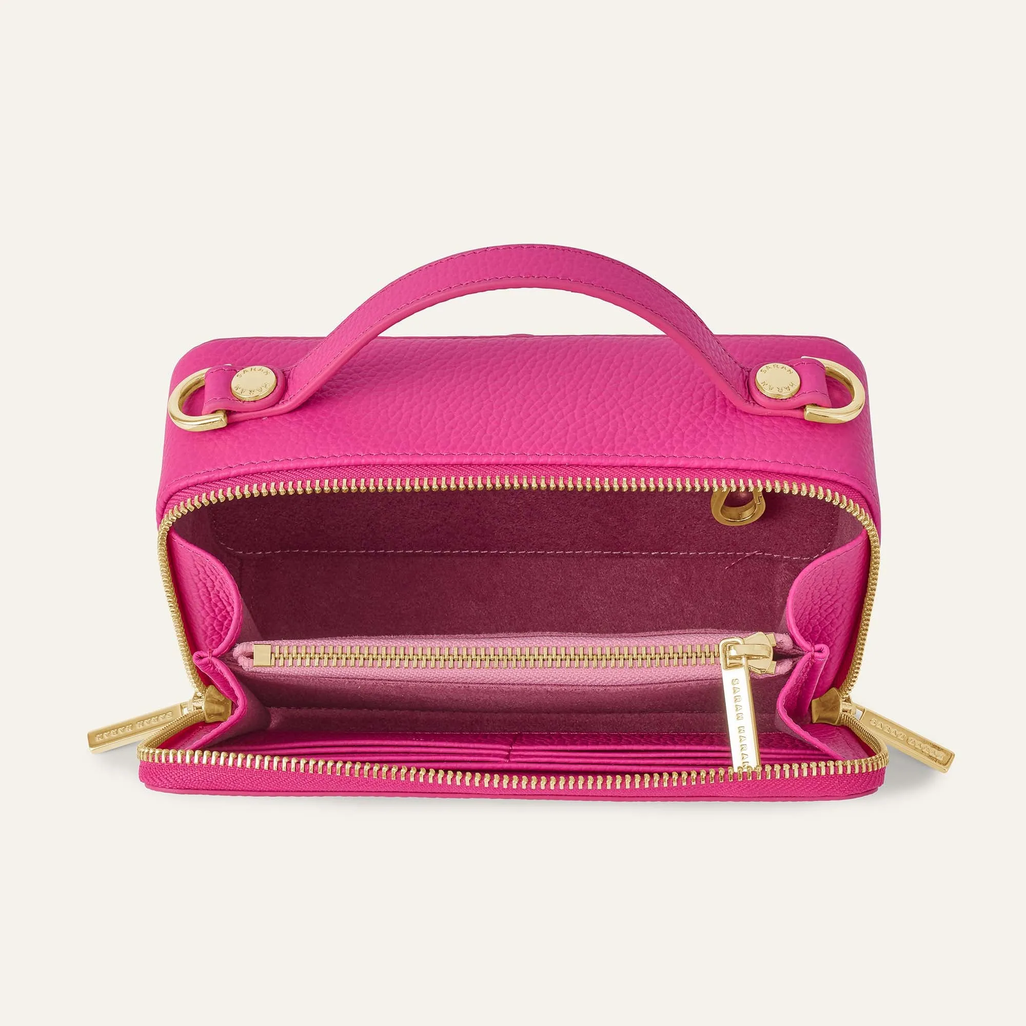 Marie Handbag | Pink Kiss with Gold hardware