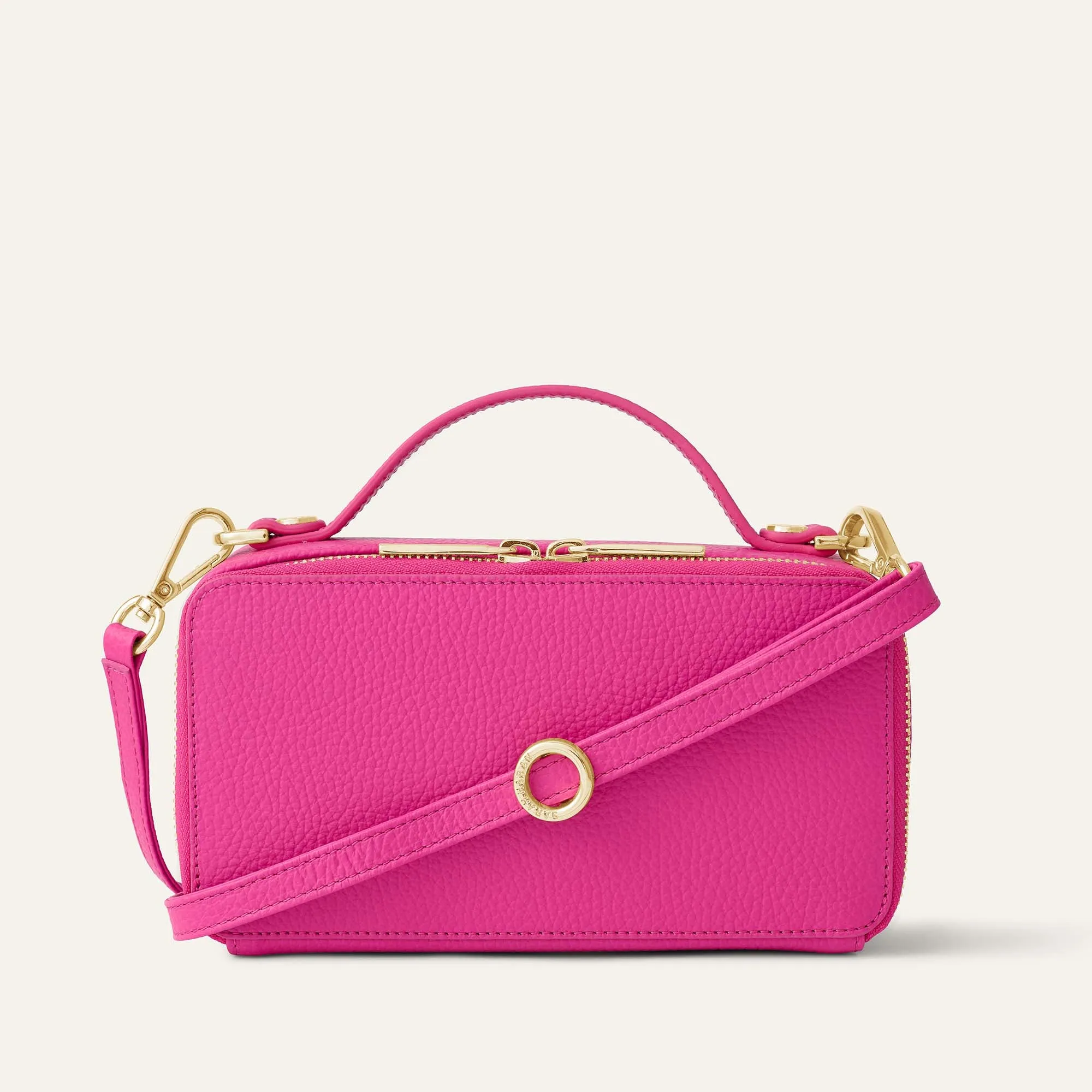 Marie Handbag | Pink Kiss with Gold hardware