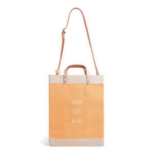 Market Bag in Cantaloupe with Strap