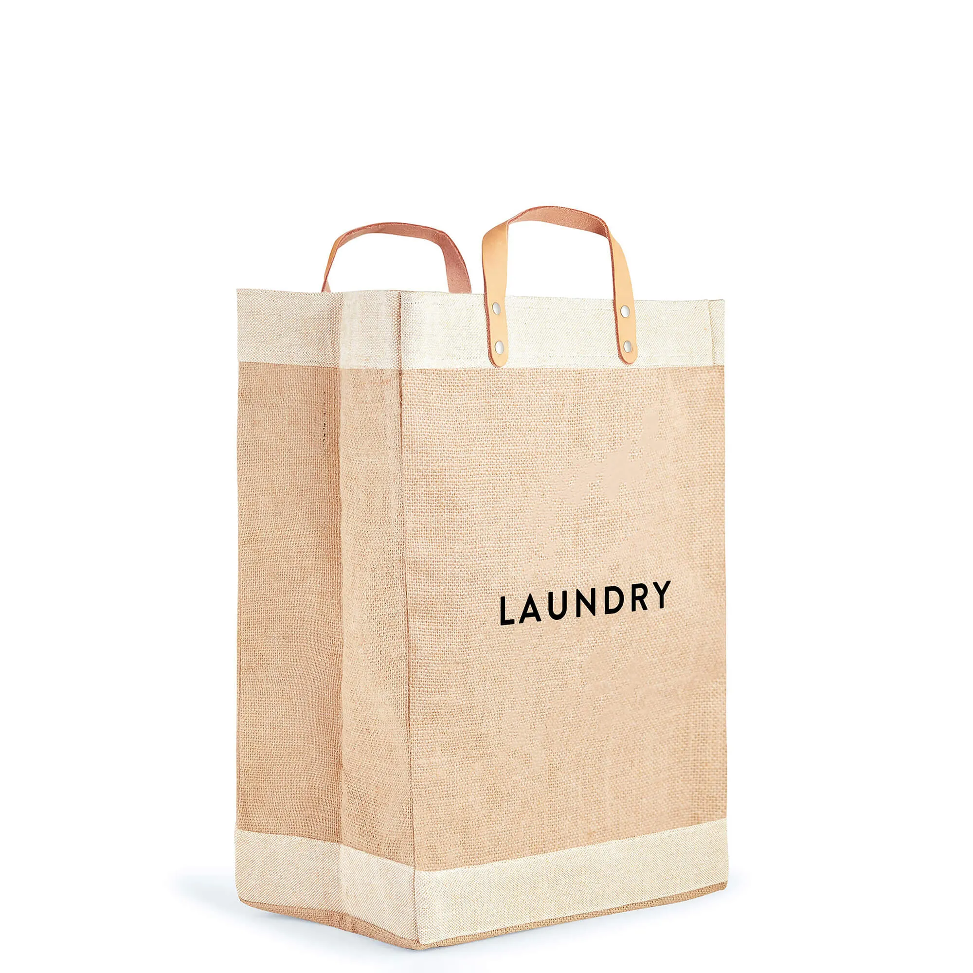 Market Bag in Natural with LAUNDRY