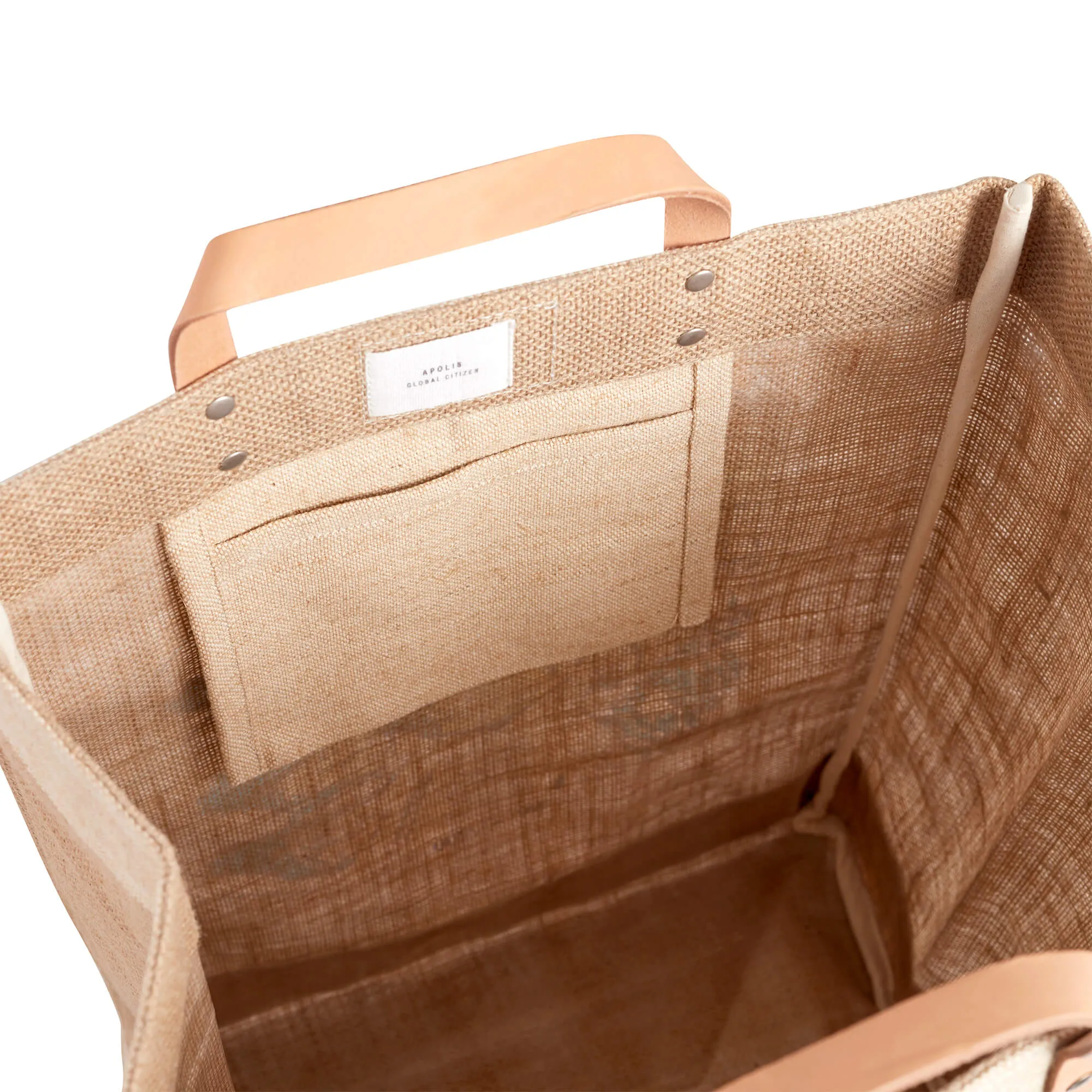 Market Bag in Natural with LAUNDRY