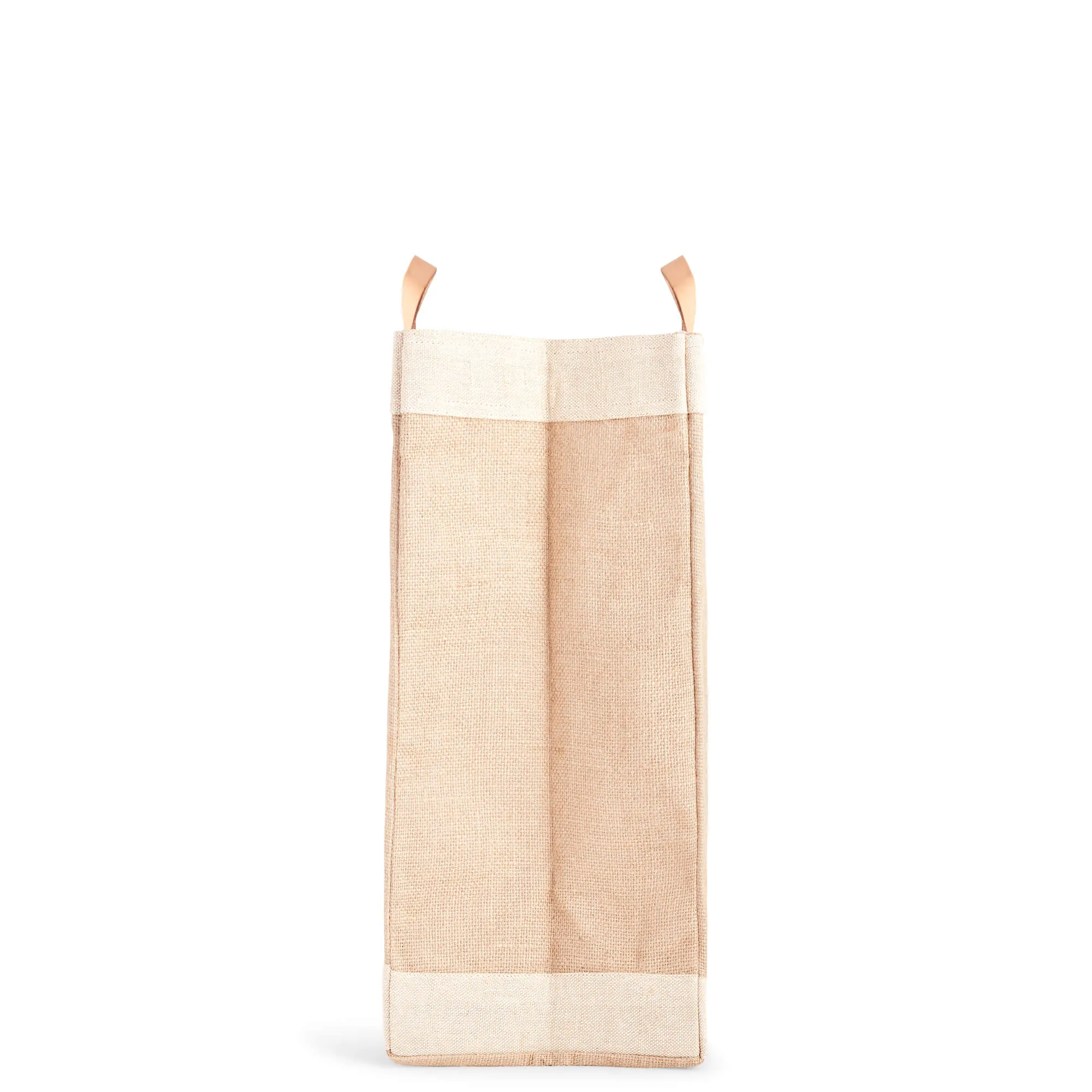 Market Bag in Natural with TAKE CARE