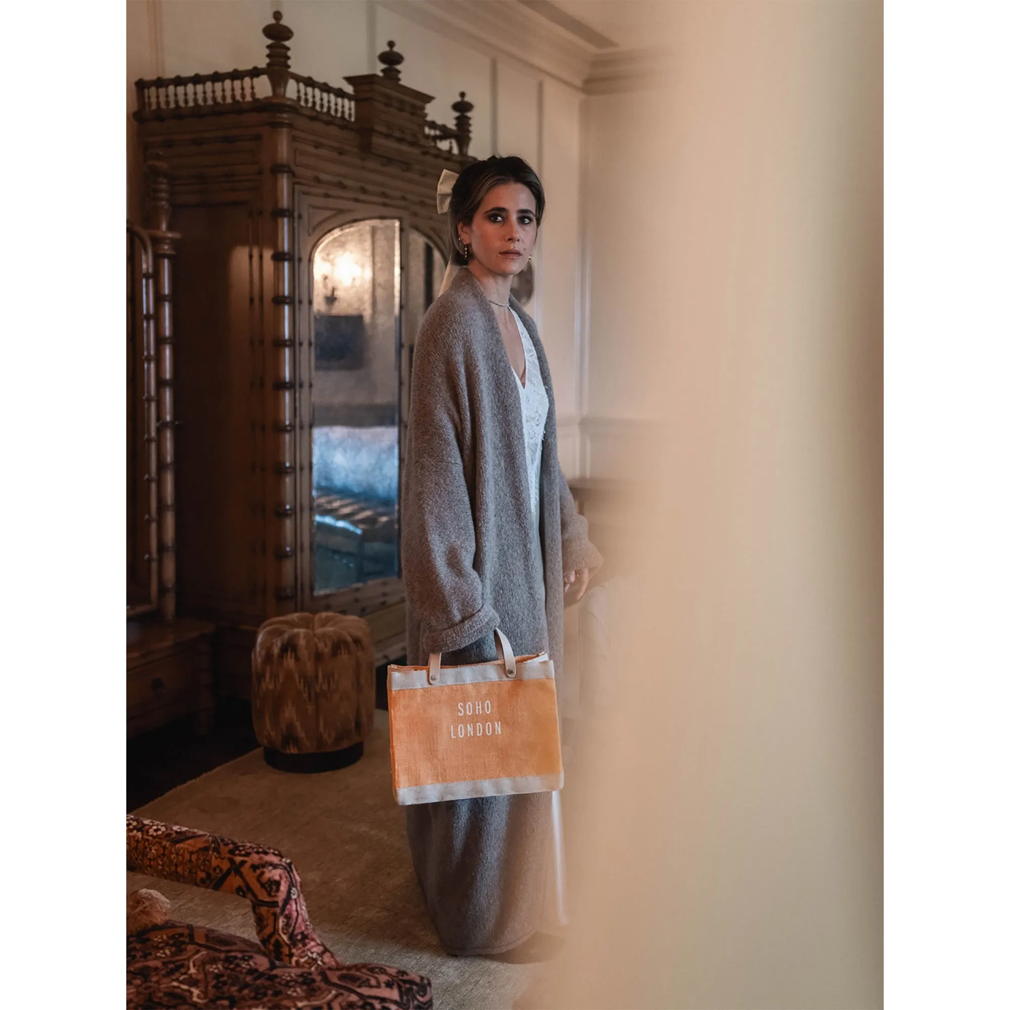 Market Tote in Cantaloupe