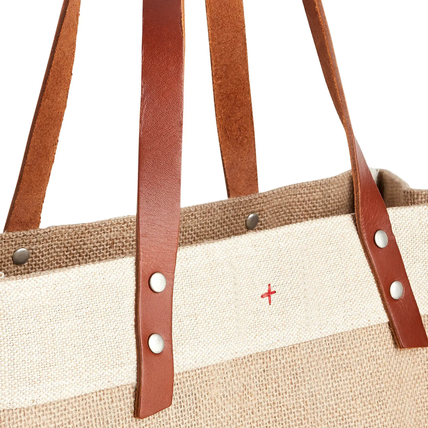 Market Tote in Natural LA Black Print by Geoff McFetridge
