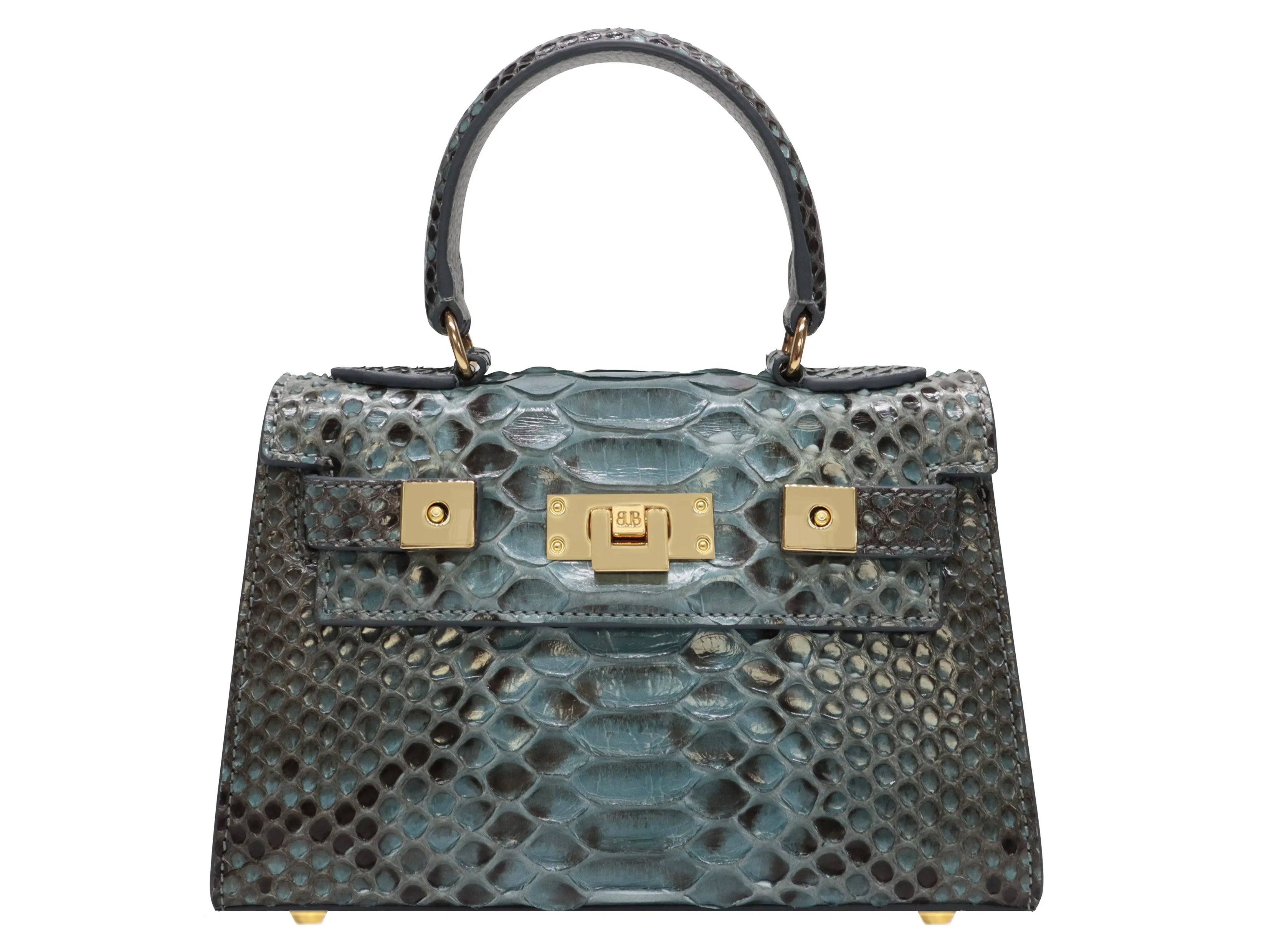 Maya Mignon Pythonskin Handbag - Celadon