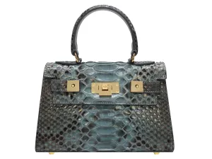 Maya Mignon Pythonskin Handbag - Celadon