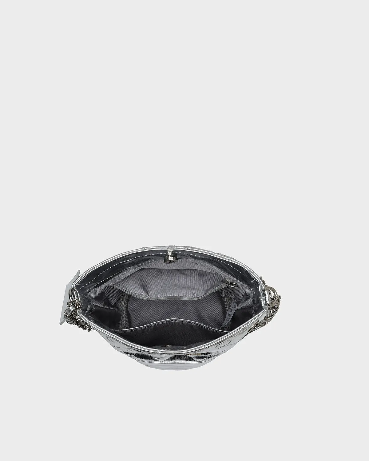 Metallic Magic Shoulder Bag in Silver