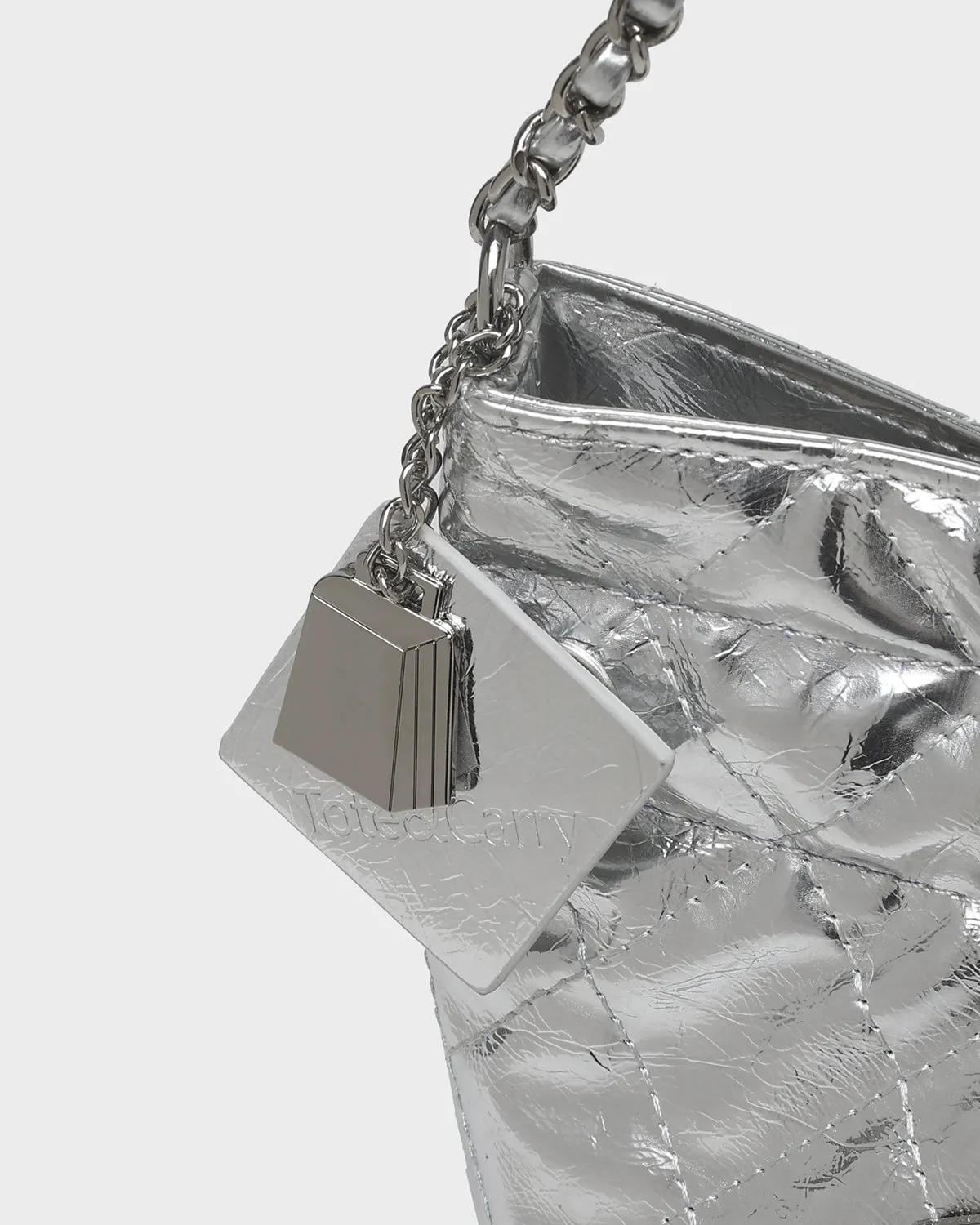 Metallic Magic Shoulder Bag in Silver