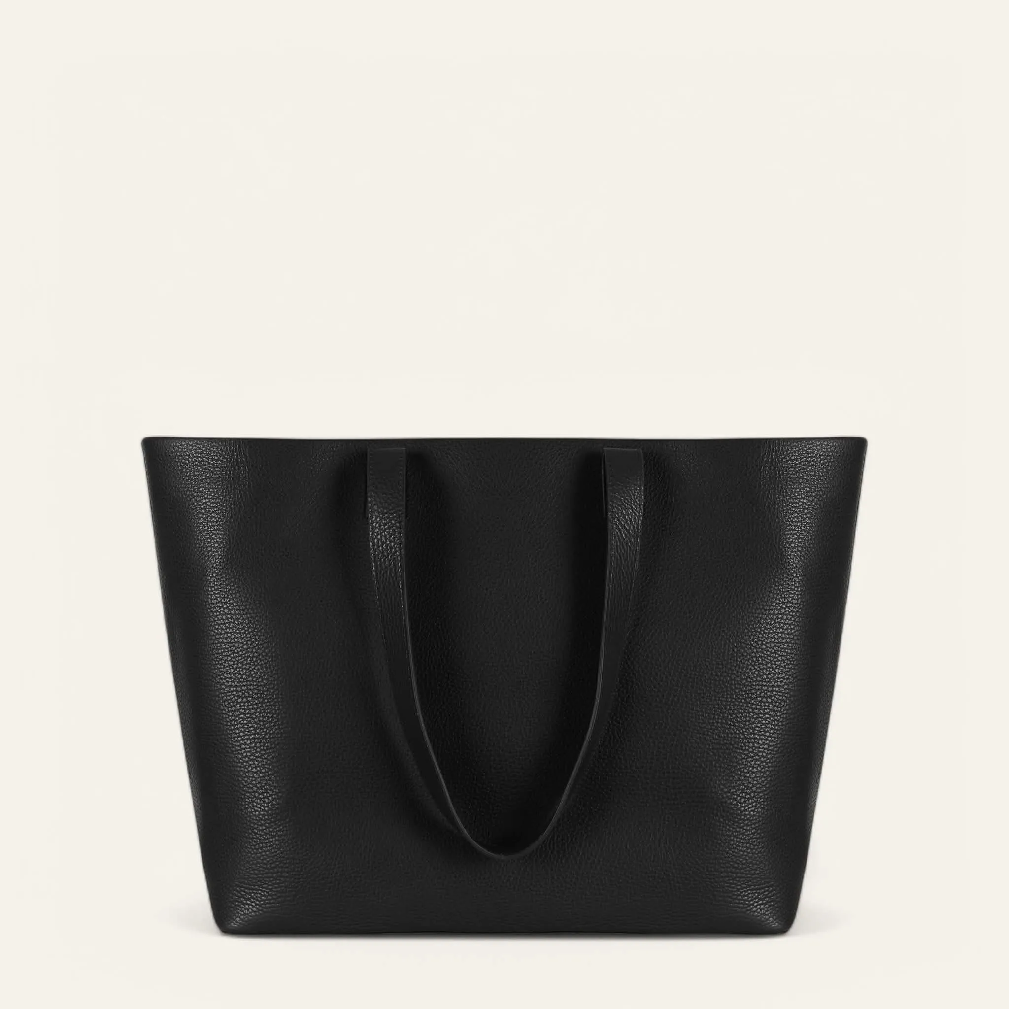 Michelle Tote | Black with Silver hardware