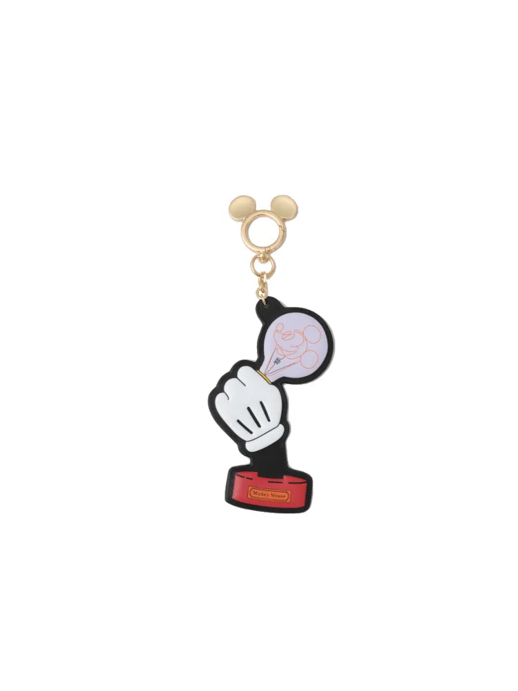 Mickey Mouse Bulb Leather Keychain