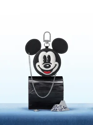Mickey Mouse Leather Coin Purse with Chain Strap