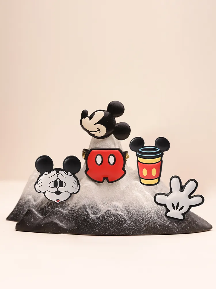 Mickey Mouse Palm Leather Bag Charm