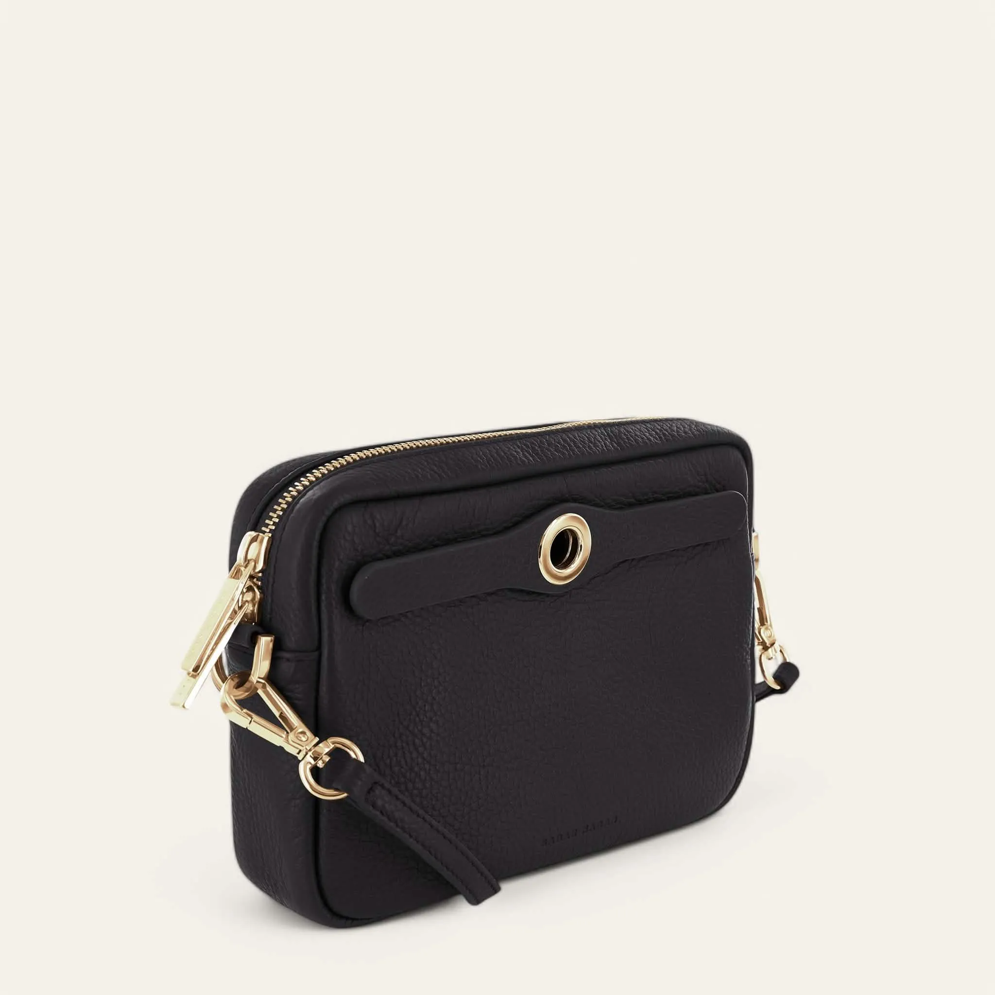 Millie Crossbody | Black with Gold hardware