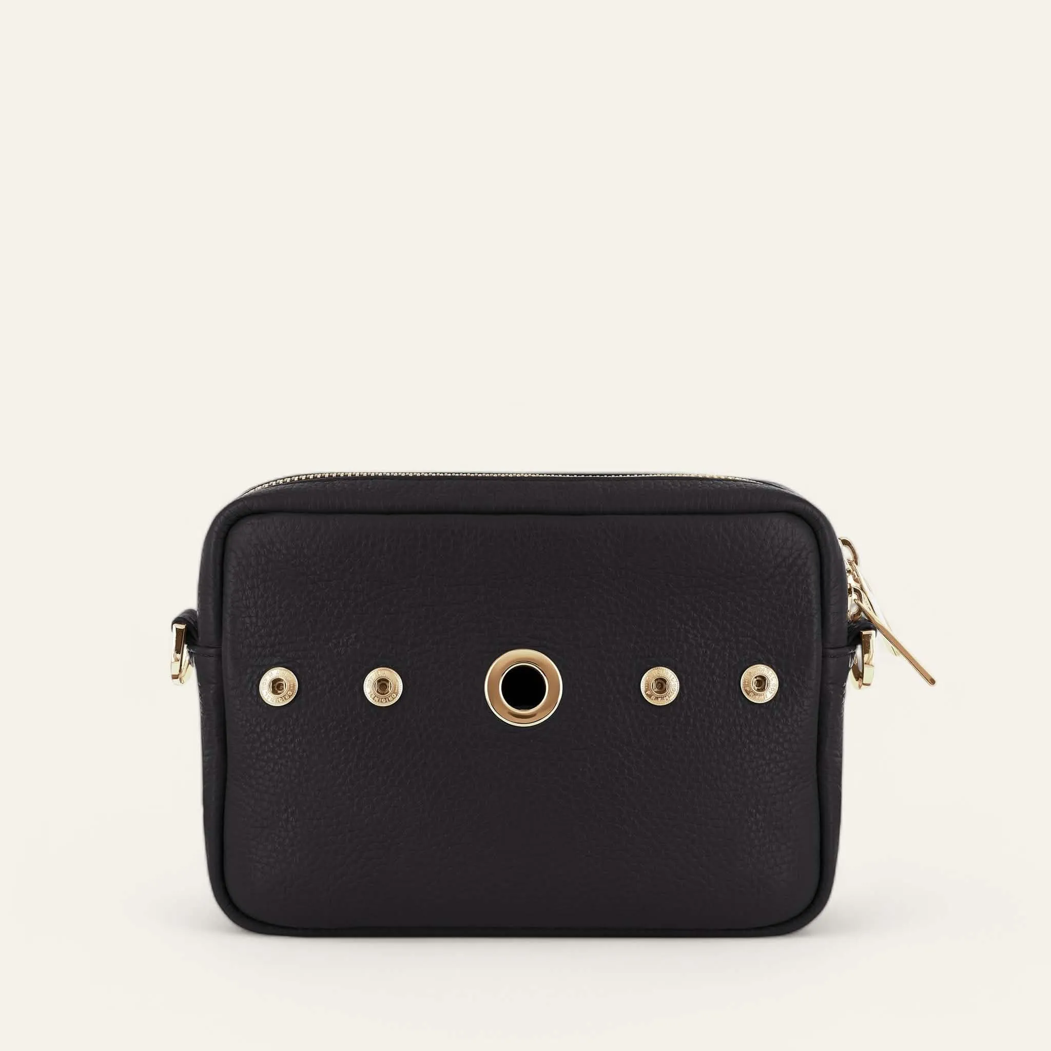 Millie Crossbody | Black with Gold hardware