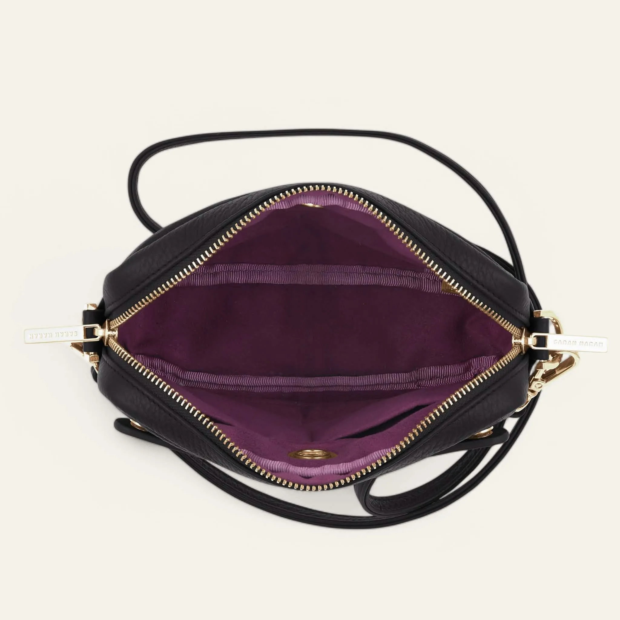 Millie Crossbody | Black with Gold hardware