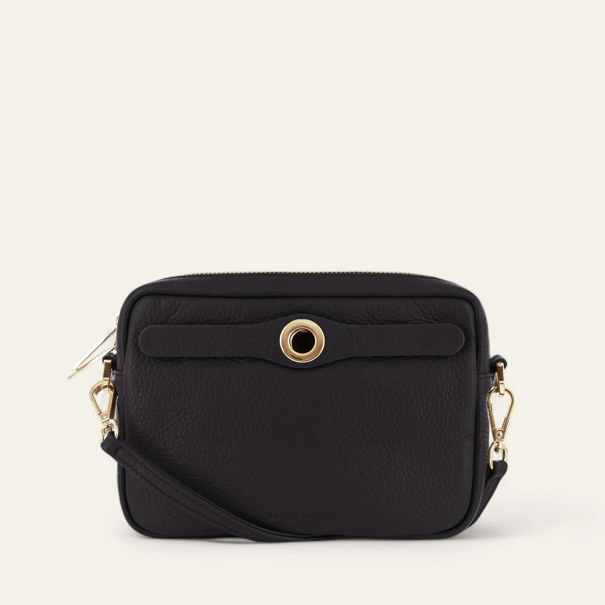 Millie Crossbody | Black with Gold hardware