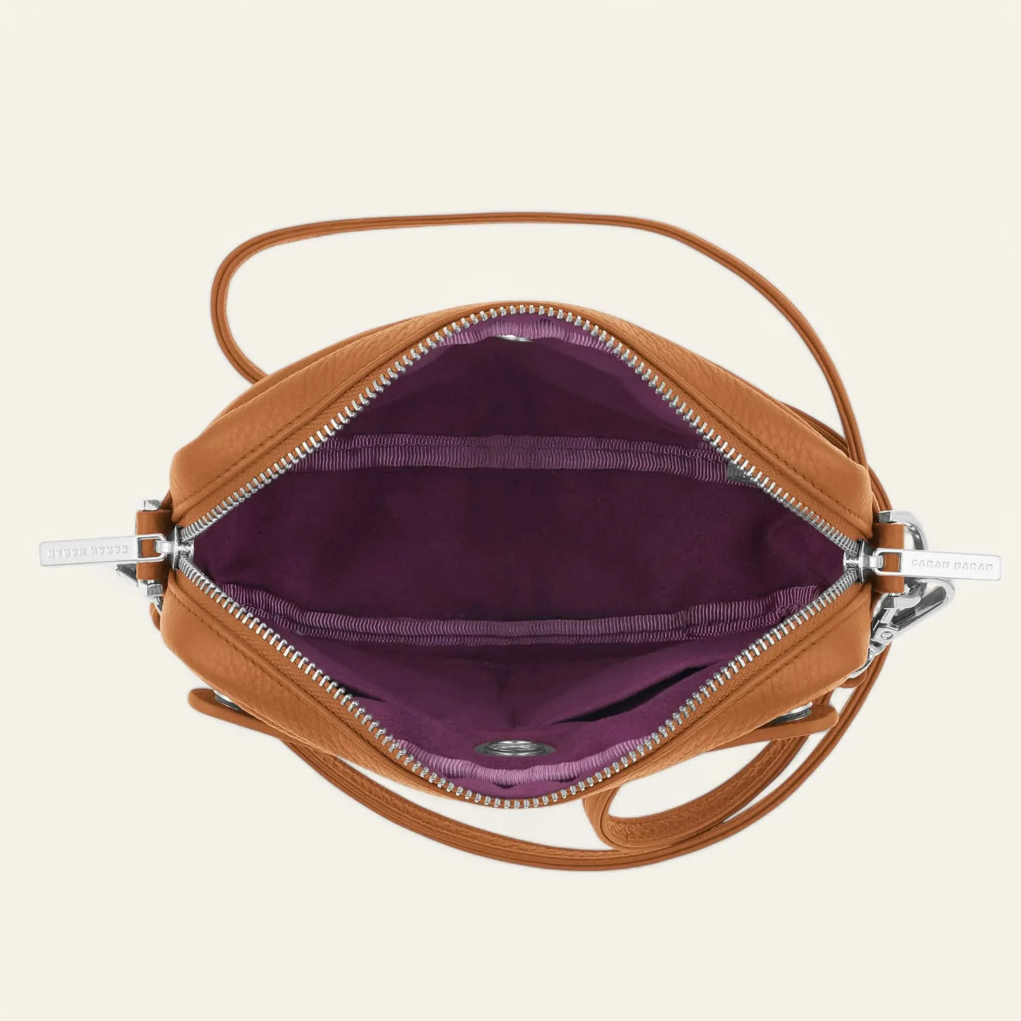 Millie Crossbody | Tan with Silver hardware