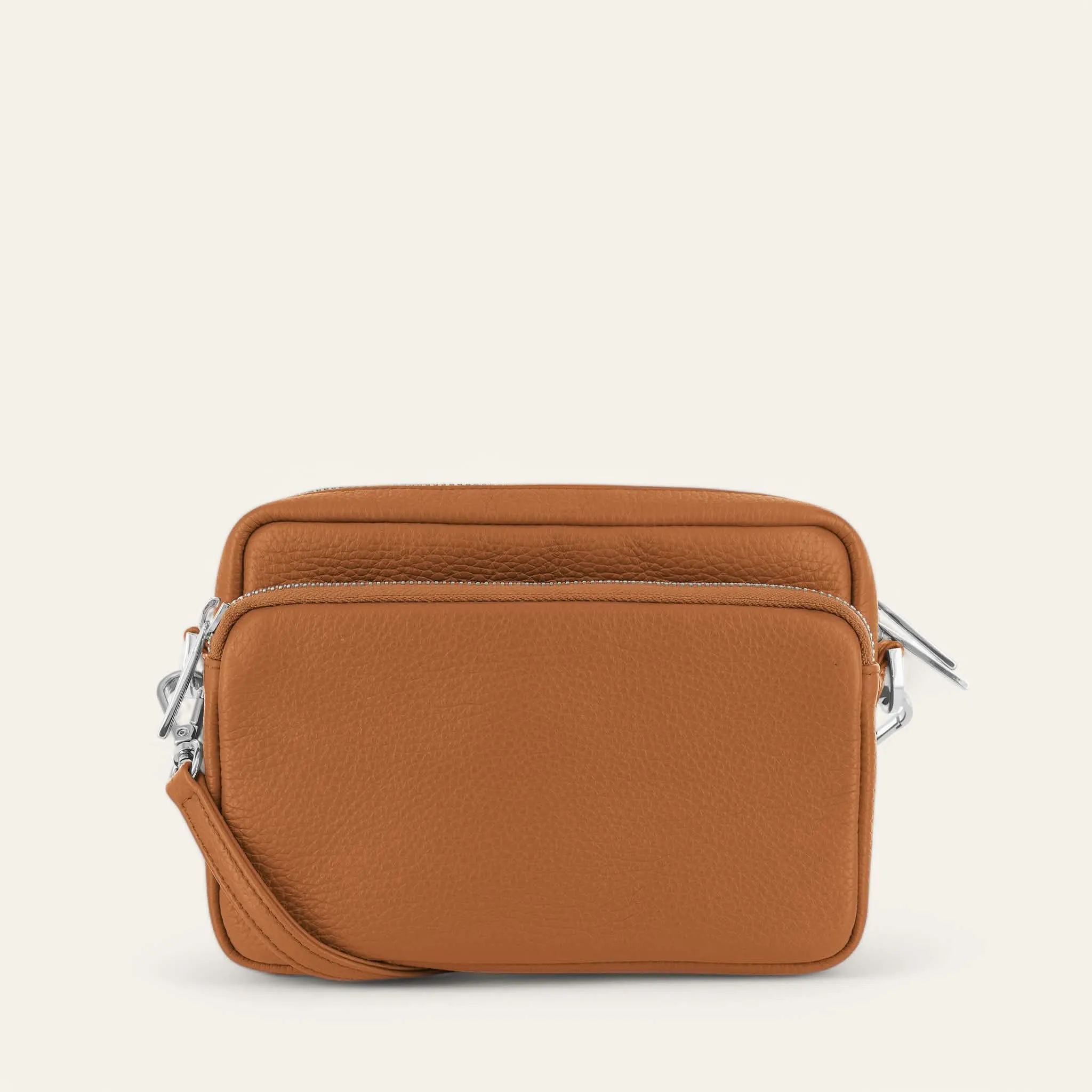 Millie Crossbody | Tan with Silver hardware
