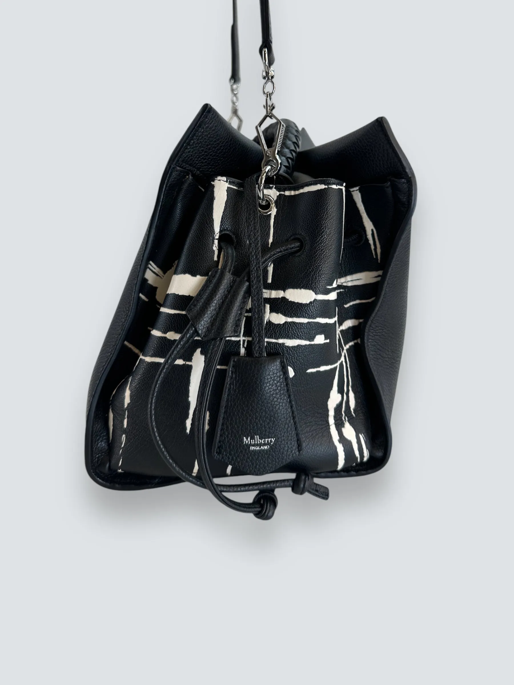 Mulberry Black Leather Iris Shoulder Bag