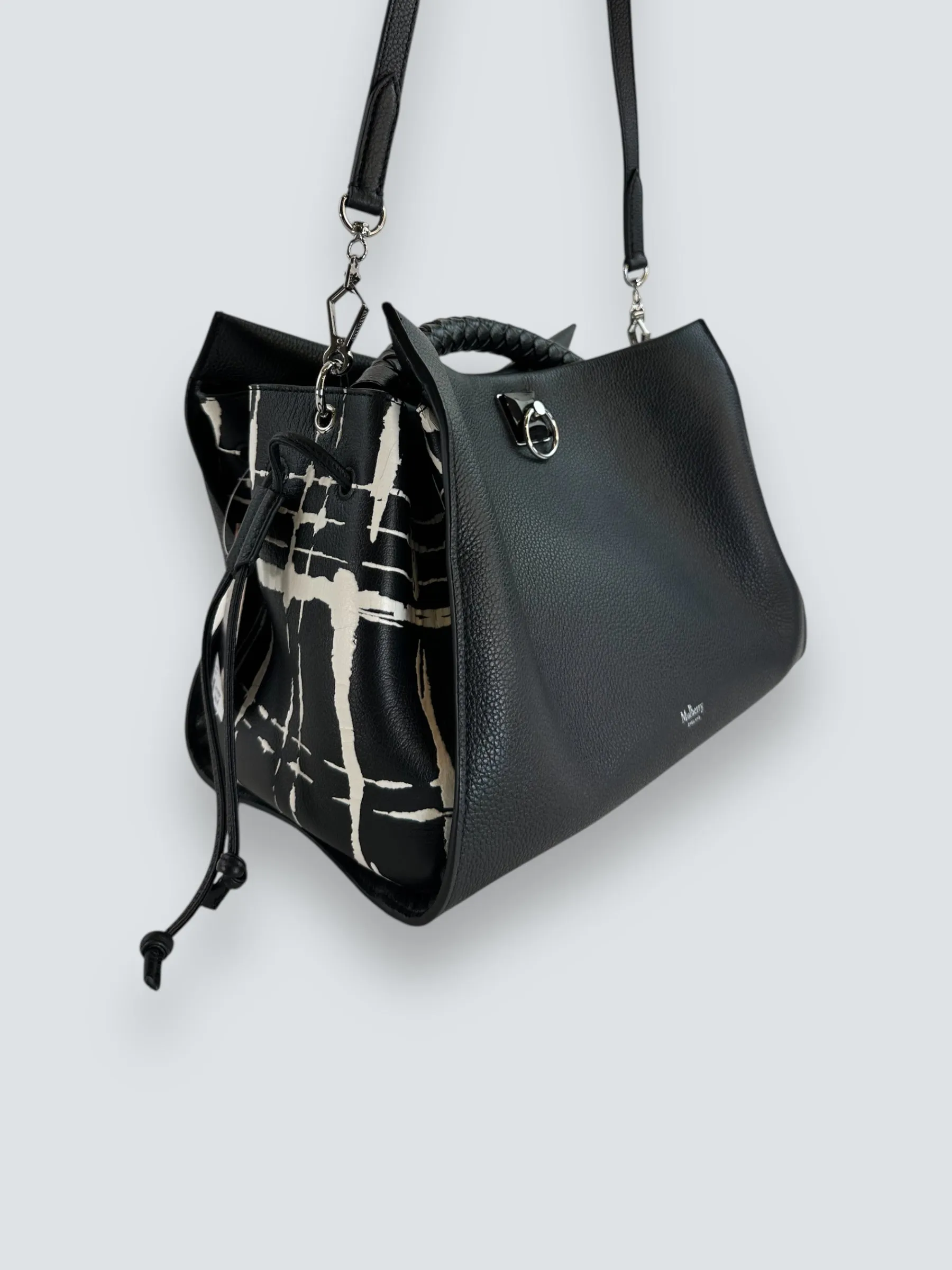 Mulberry Black Leather Iris Shoulder Bag