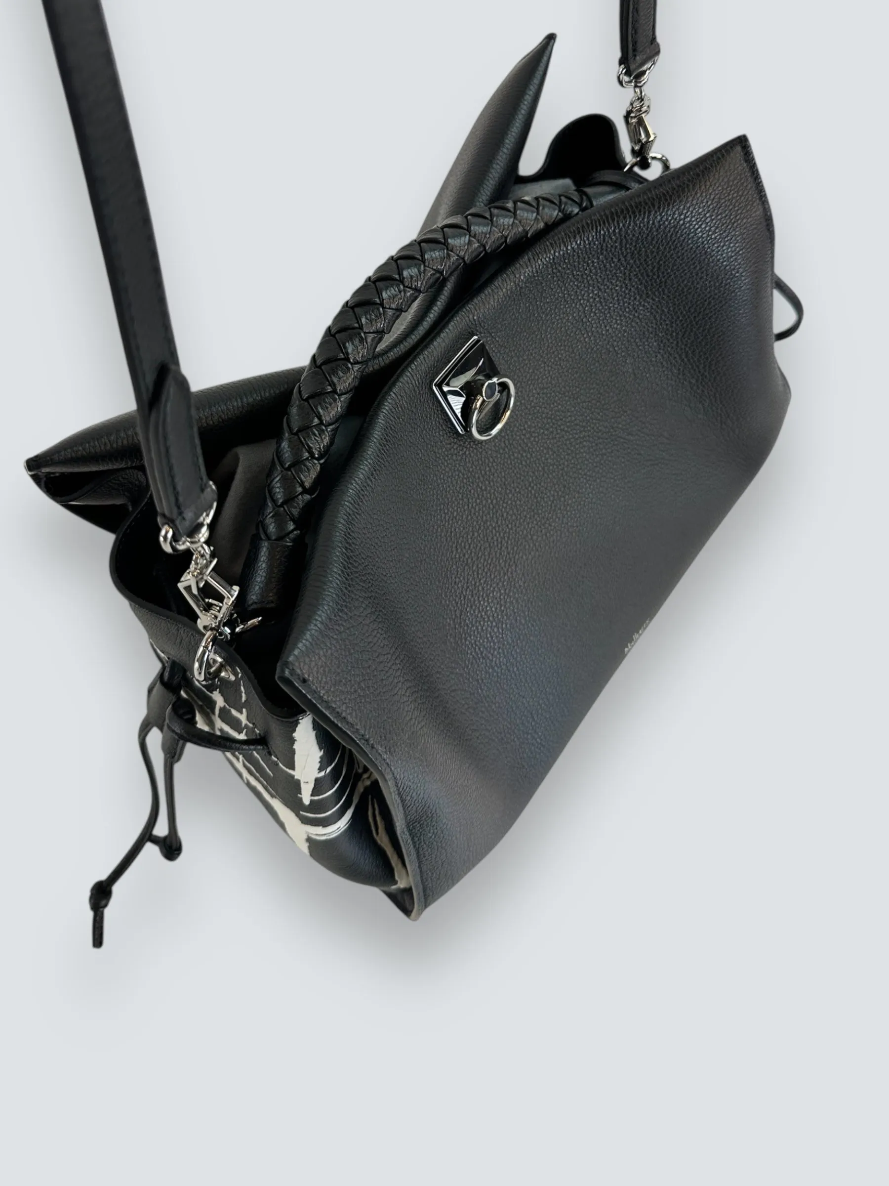 Mulberry Black Leather Iris Shoulder Bag