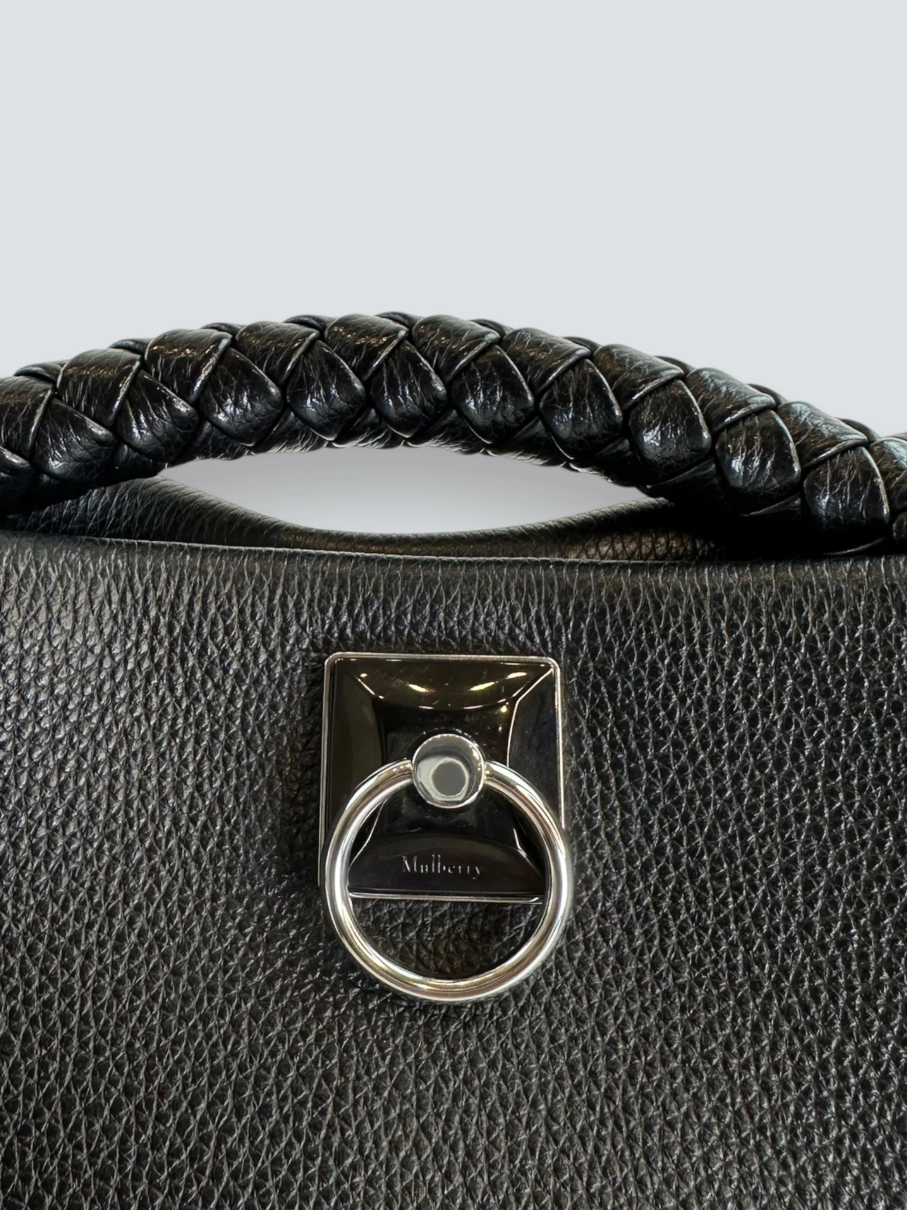 Mulberry Black Leather Iris Shoulder Bag