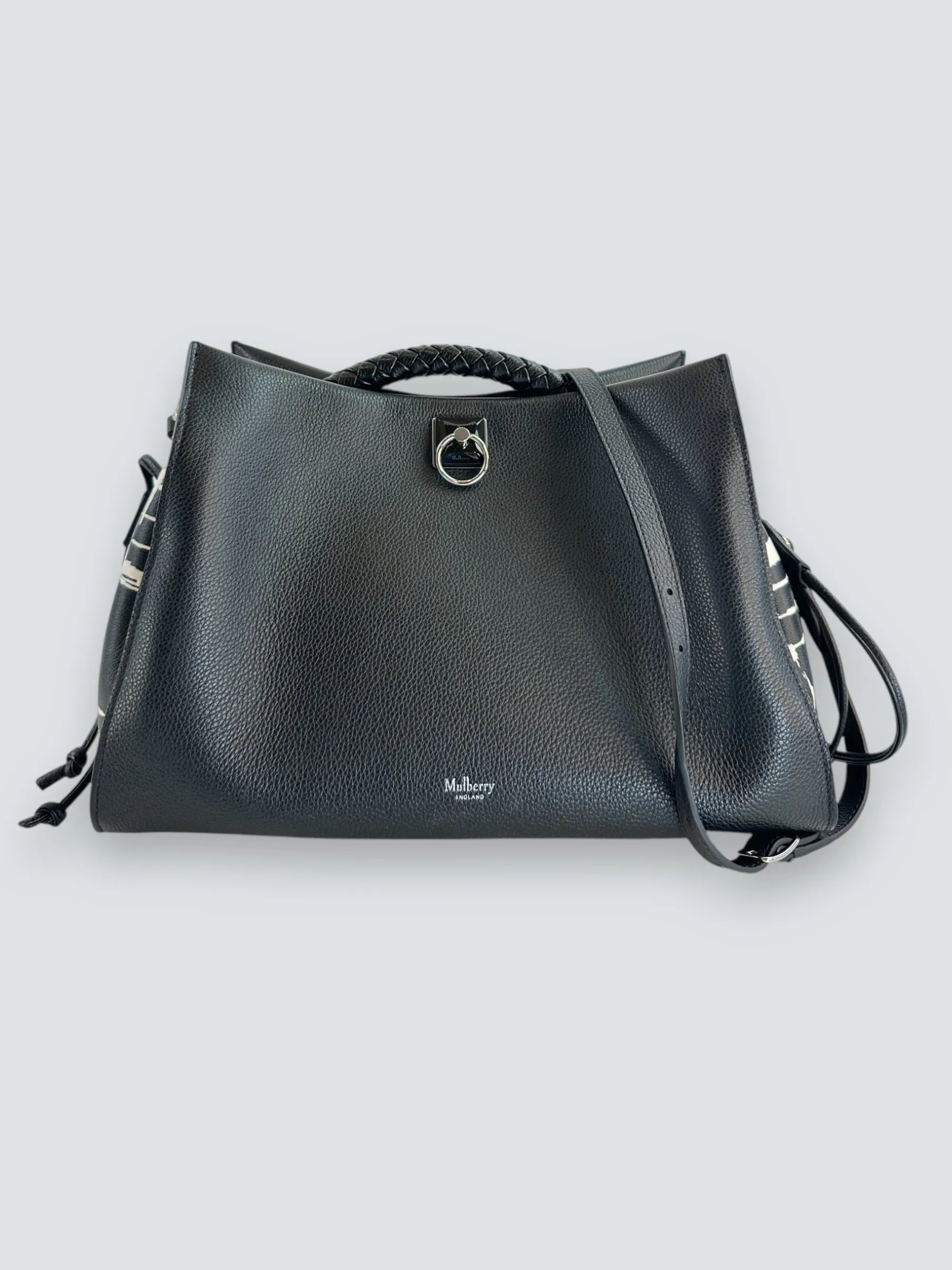 Mulberry Black Leather Iris Shoulder Bag