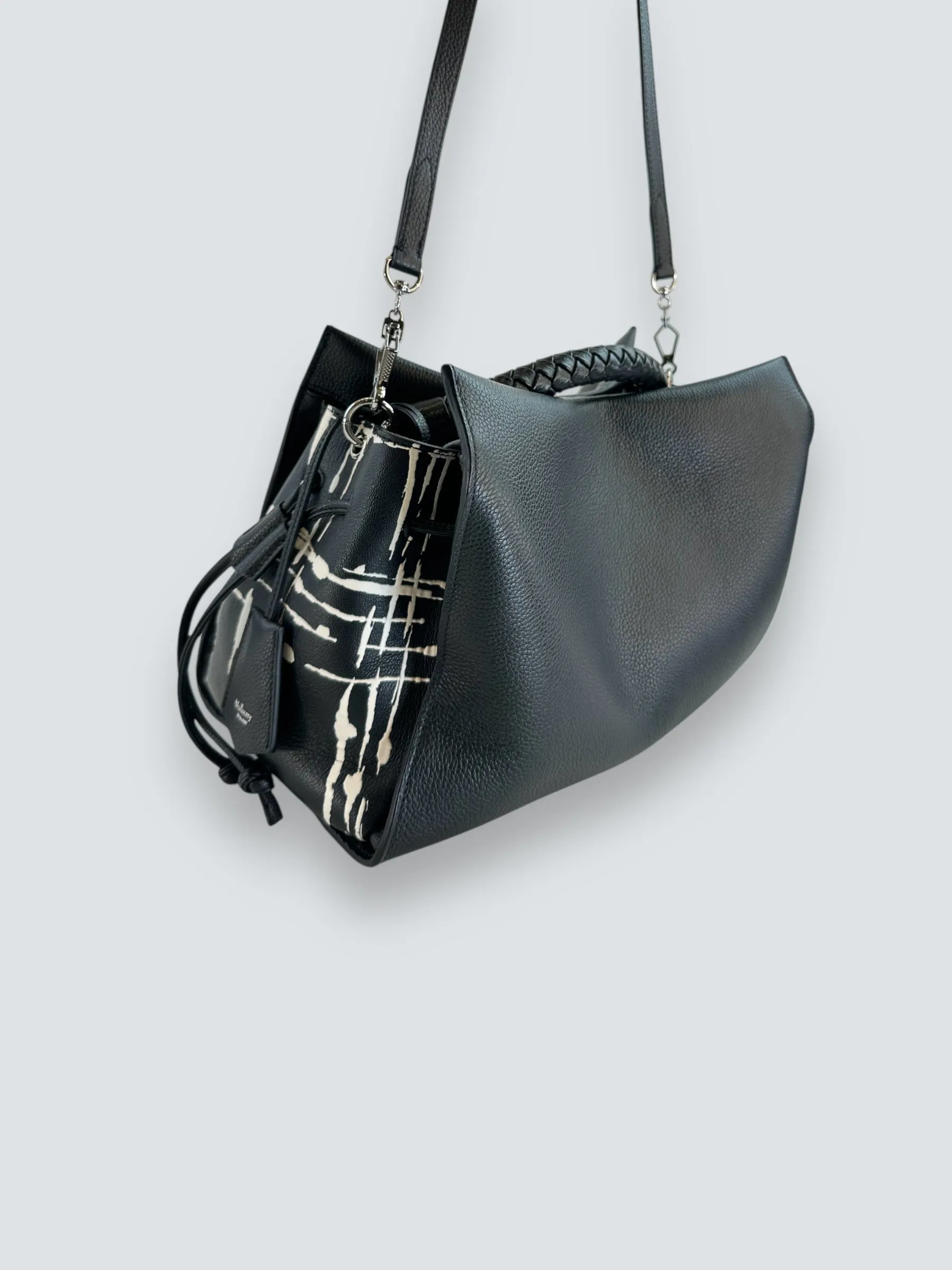 Mulberry Black Leather Iris Shoulder Bag