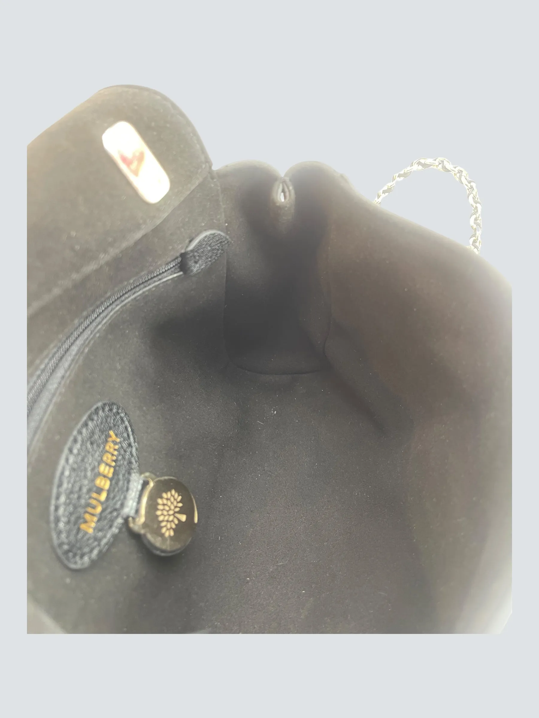 Mulberry Black Leather Small Lilly Crossbody