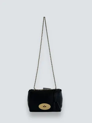 Mulberry Black Leather Small Lilly Crossbody