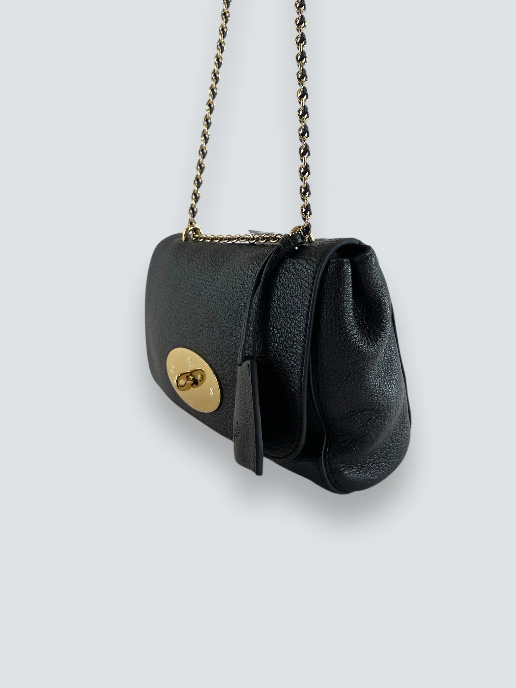 Mulberry Black Leather Small Lilly Crossbody