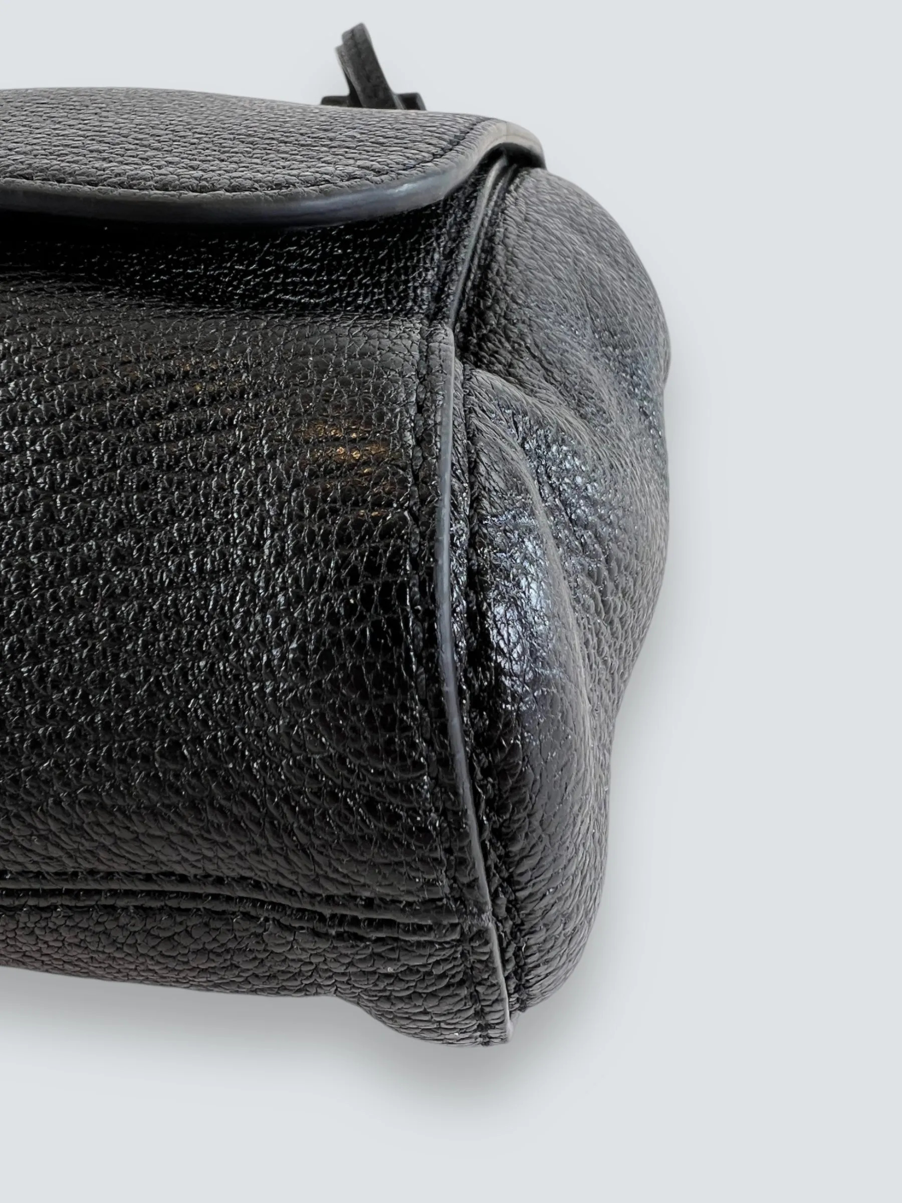 Mulberry Black Leather Small Lilly Crossbody