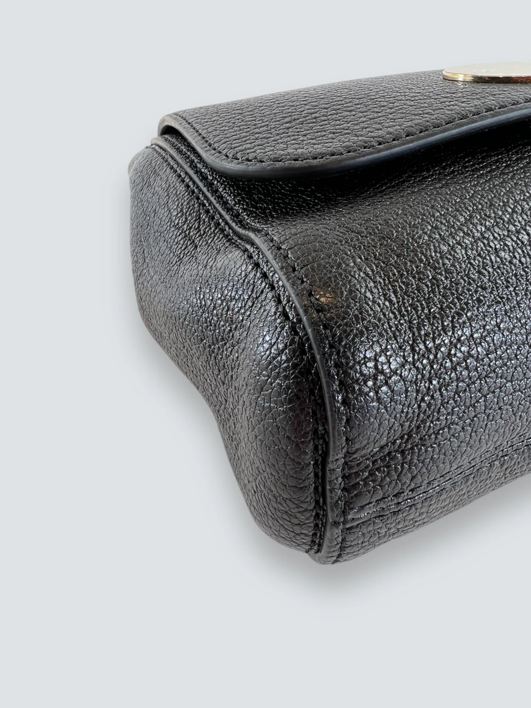 Mulberry Black Leather Small Lilly Crossbody