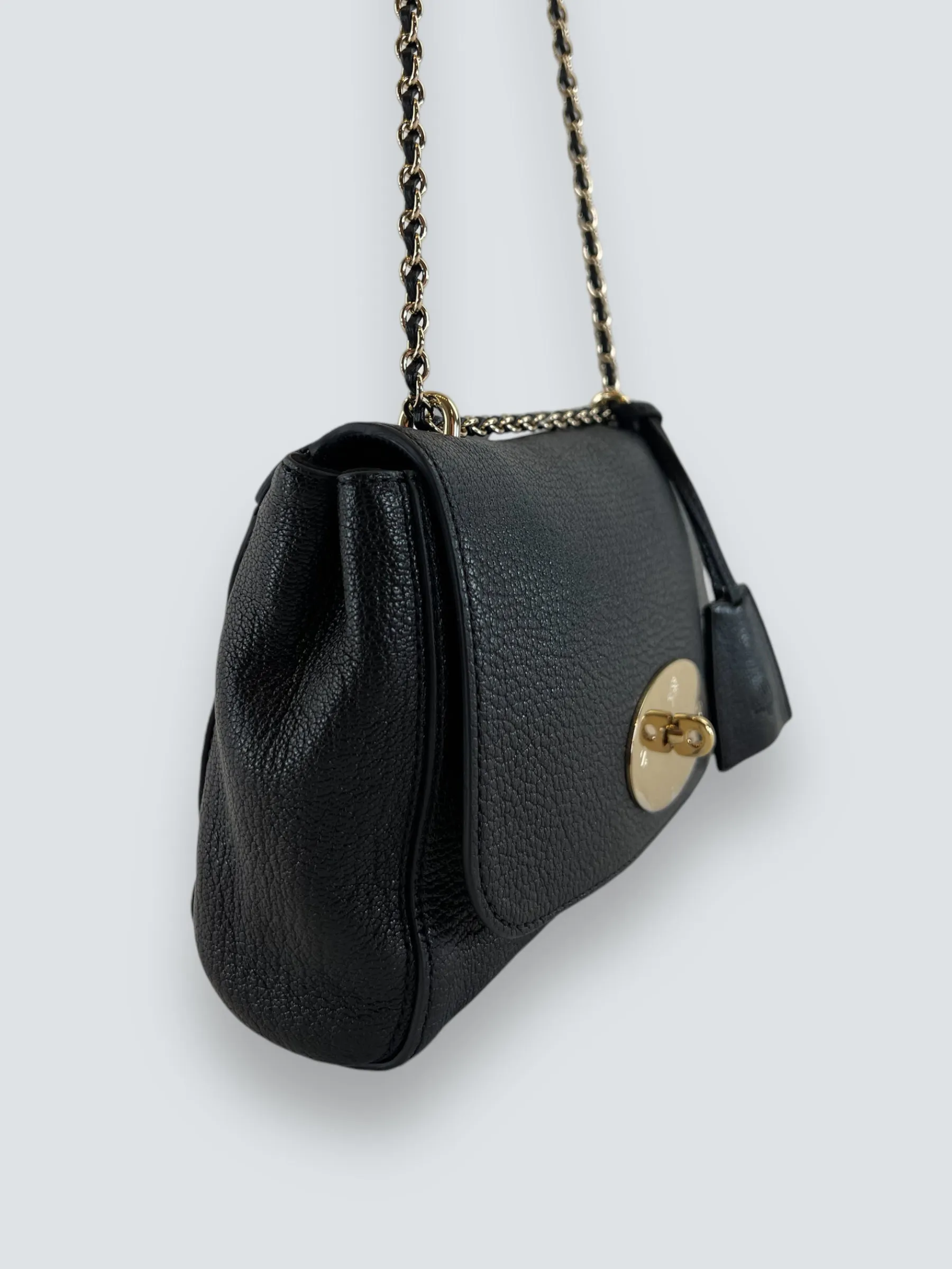 Mulberry Black Leather Small Lilly Crossbody
