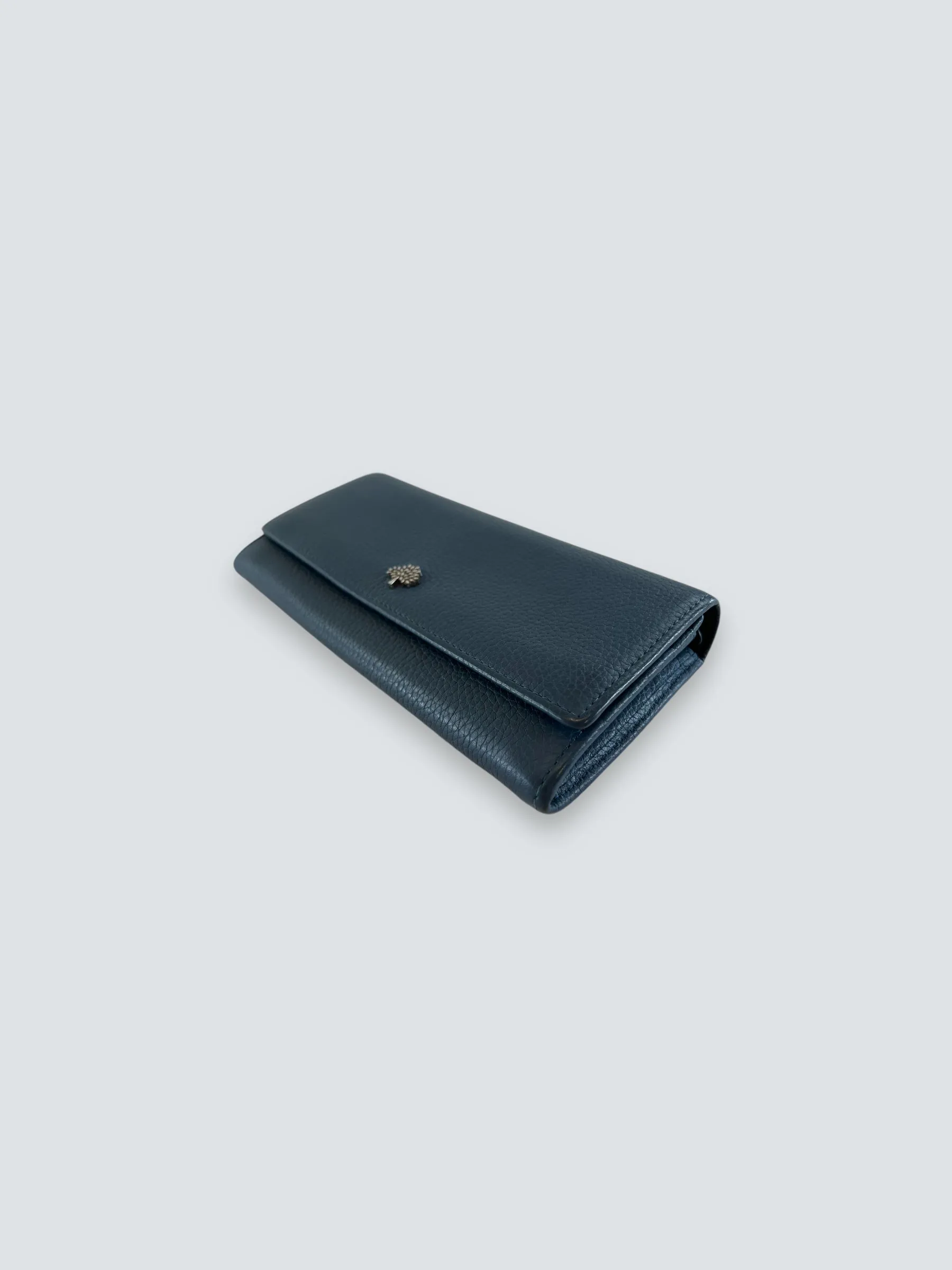 Mulberry Blue Leather Long Wallet