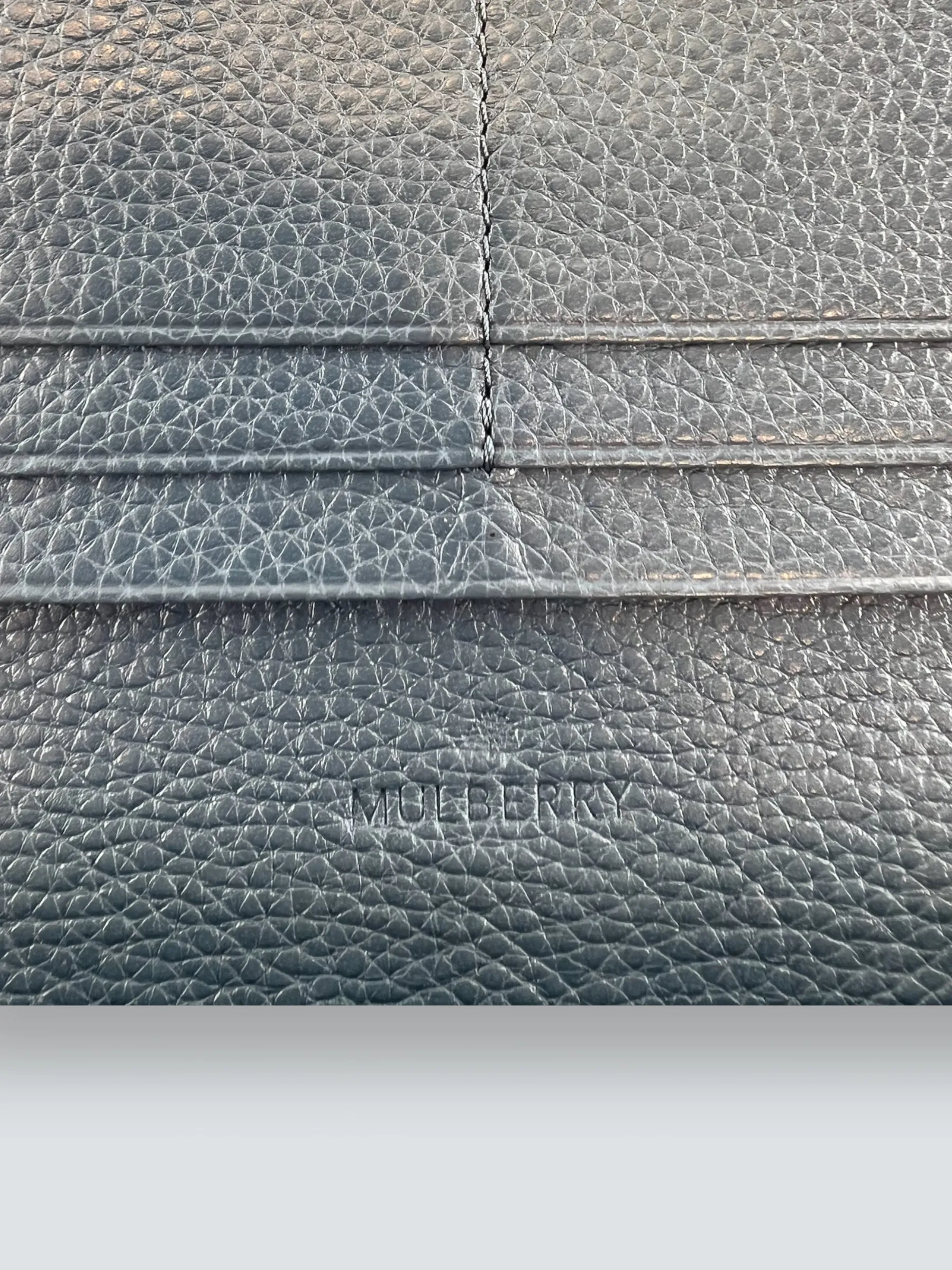 Mulberry Blue Leather Long Wallet