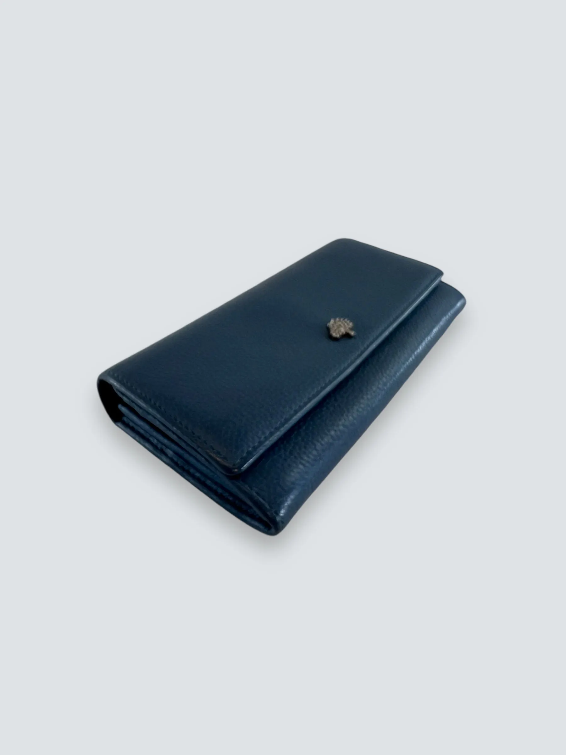 Mulberry Blue Leather Long Wallet
