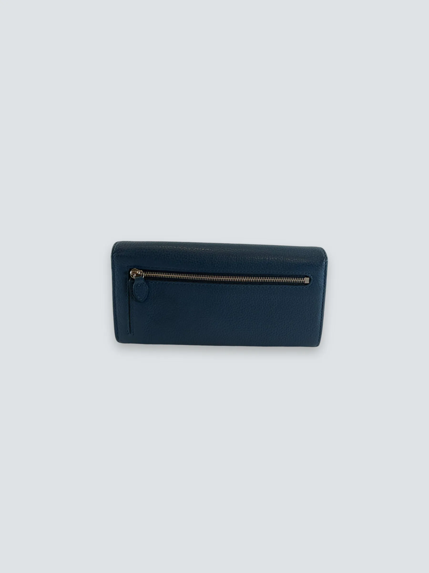 Mulberry Blue Leather Long Wallet