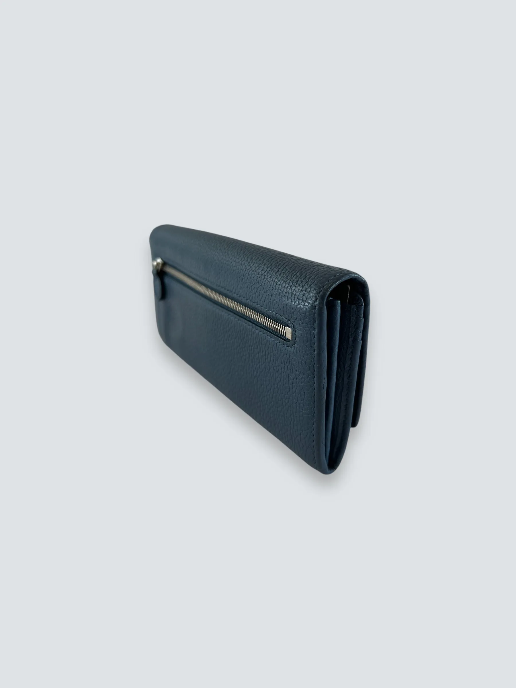 Mulberry Blue Leather Long Wallet