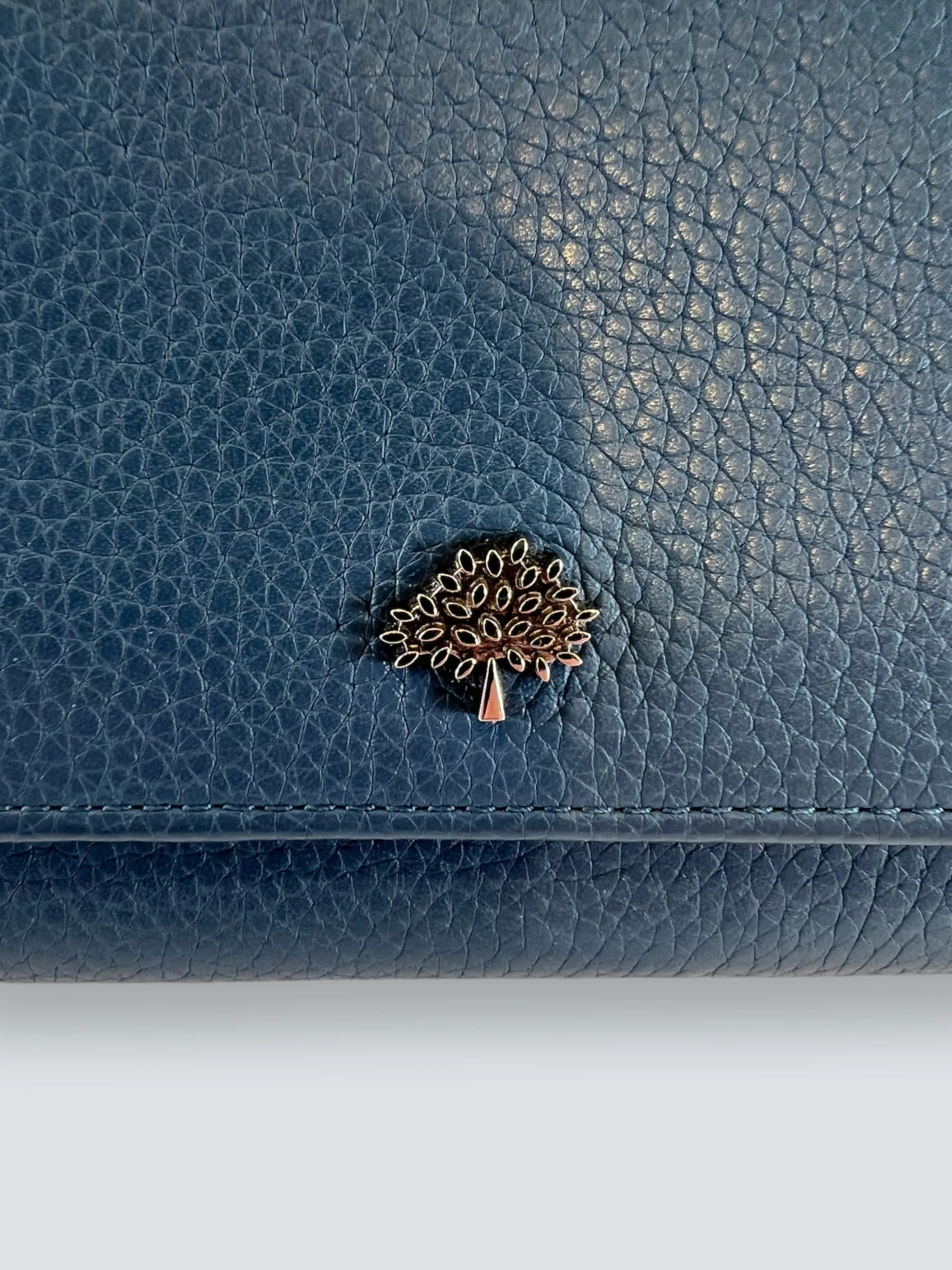 Mulberry Blue Leather Long Wallet