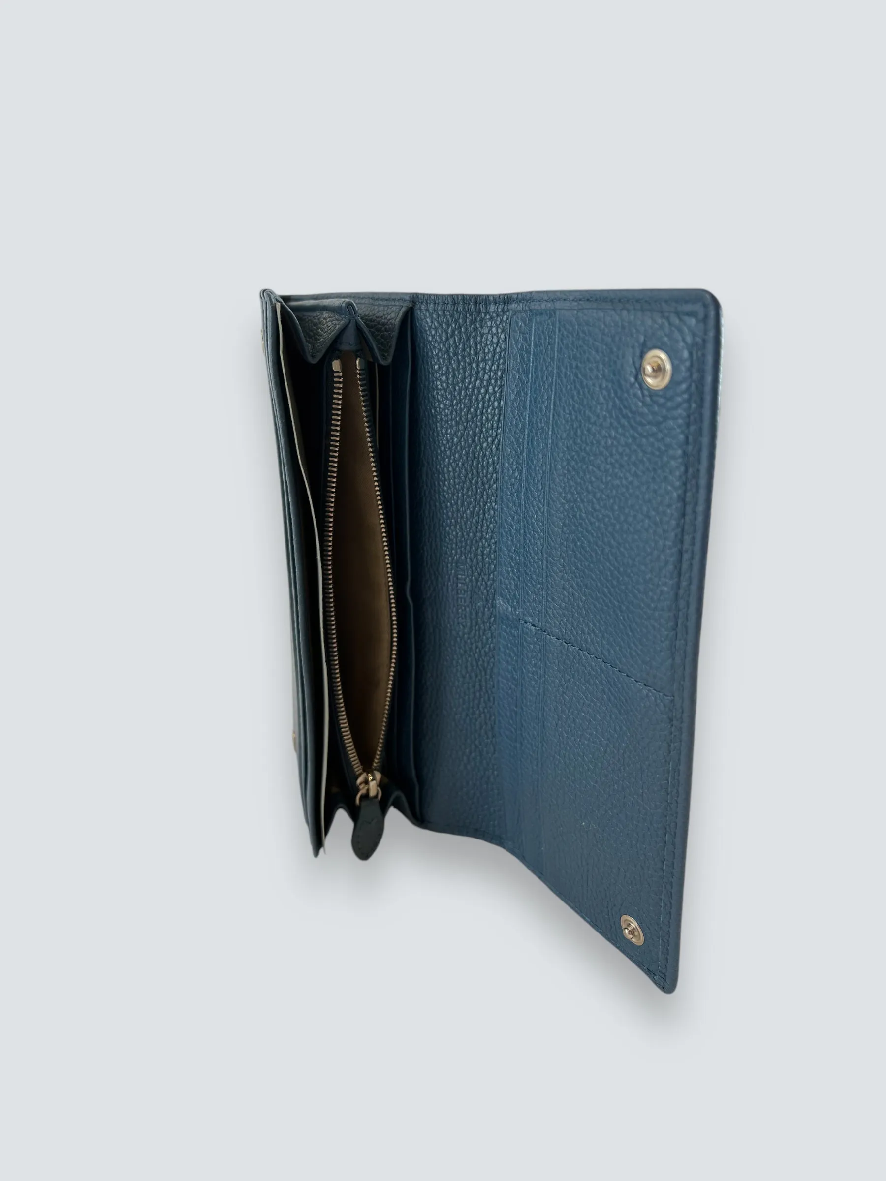 Mulberry Blue Leather Long Wallet