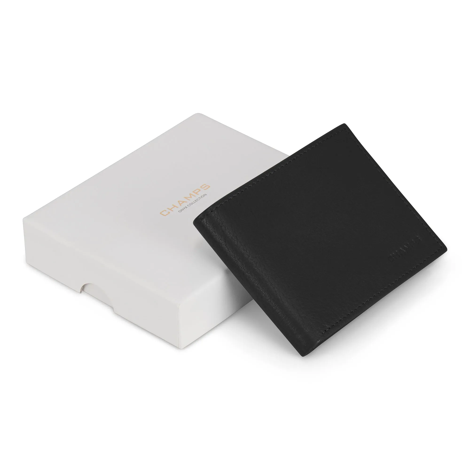 Onyx / Leather Top Wing Wallet