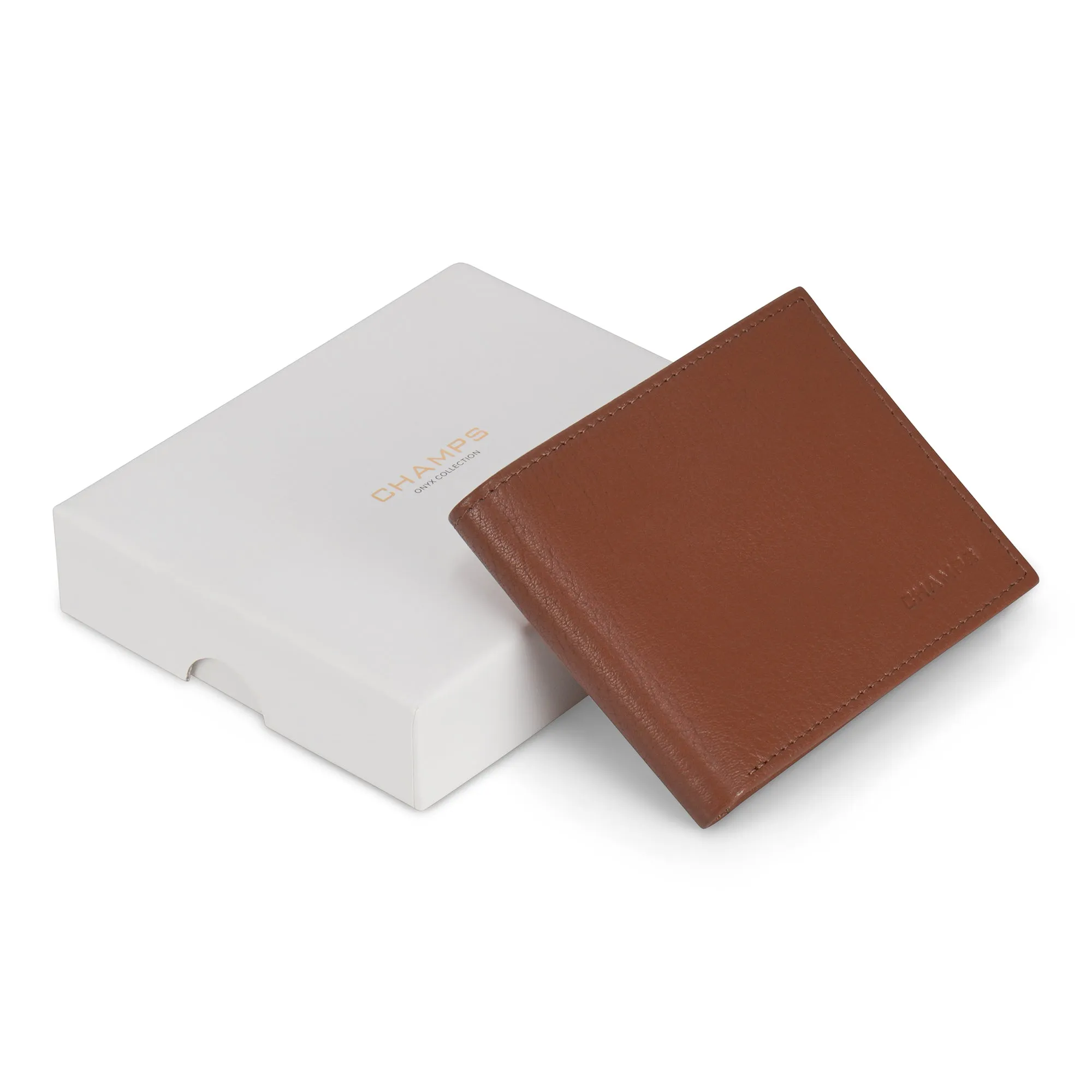 Onyx / Leather Top Wing Wallet