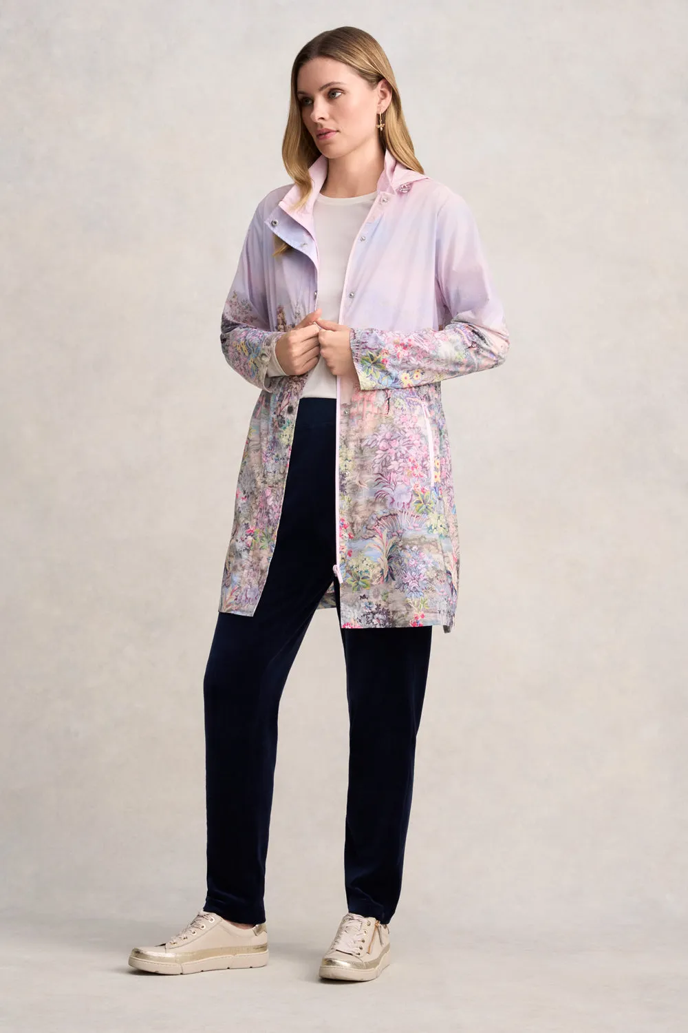 Packable Spray Jacket - Scenic Sunset Print
