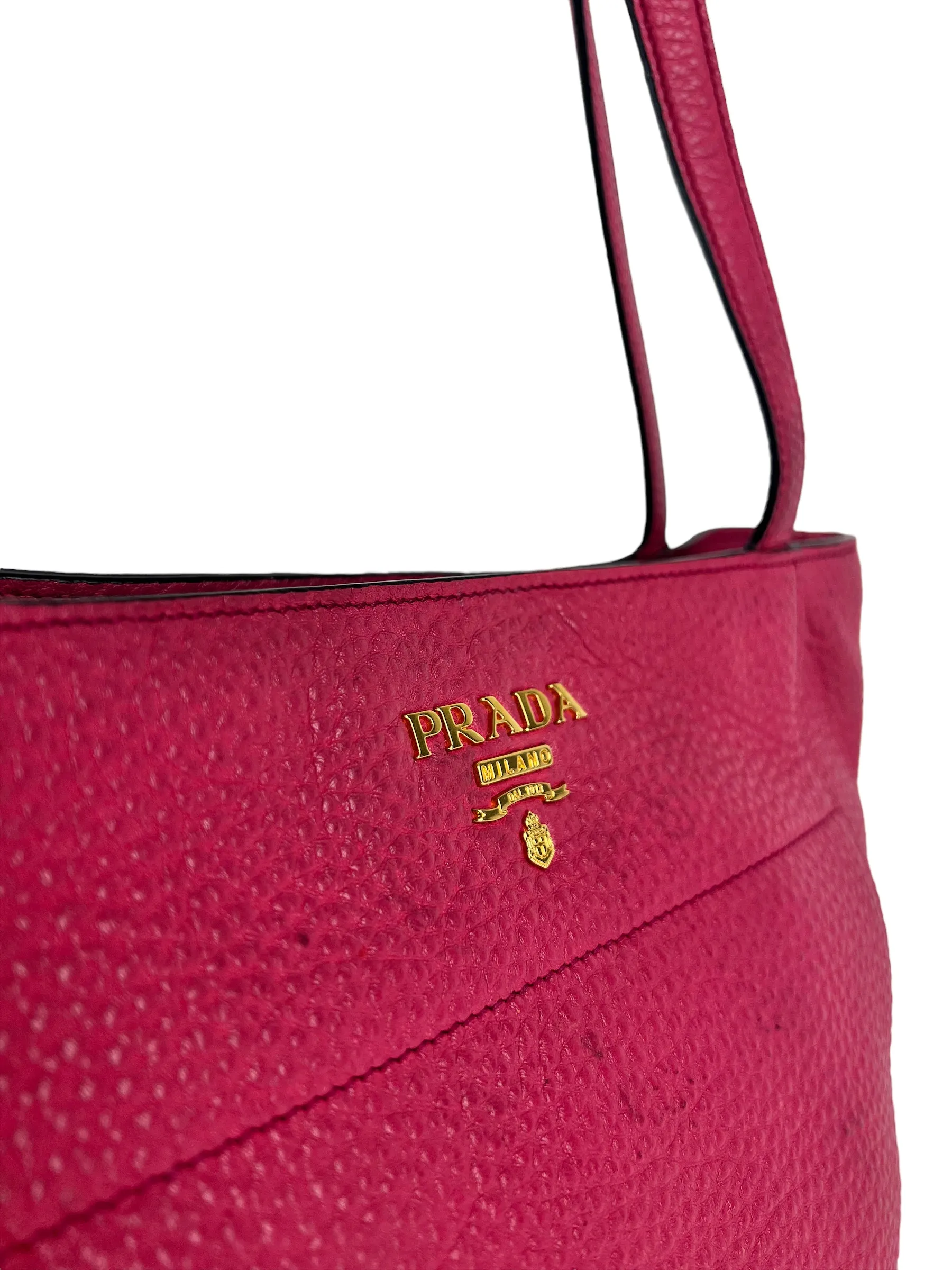 PART PAYMENT ONLY -Prada Vitello Phenix Pink Saffiano Leather Tote