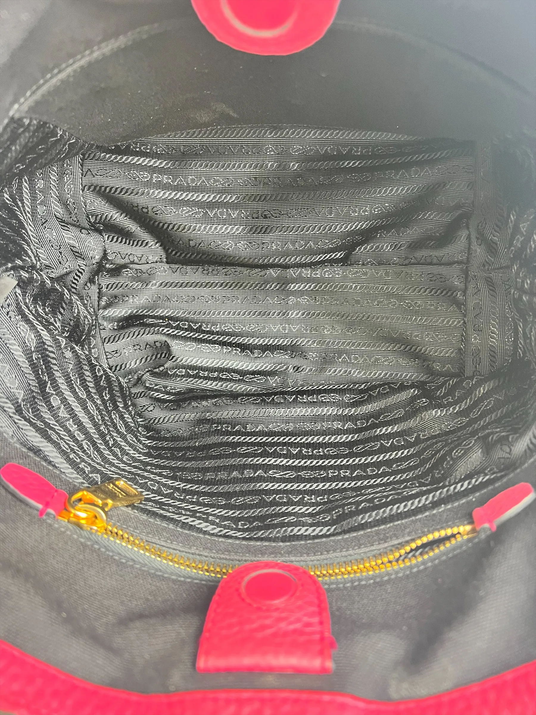 PART PAYMENT ONLY -Prada Vitello Phenix Pink Saffiano Leather Tote