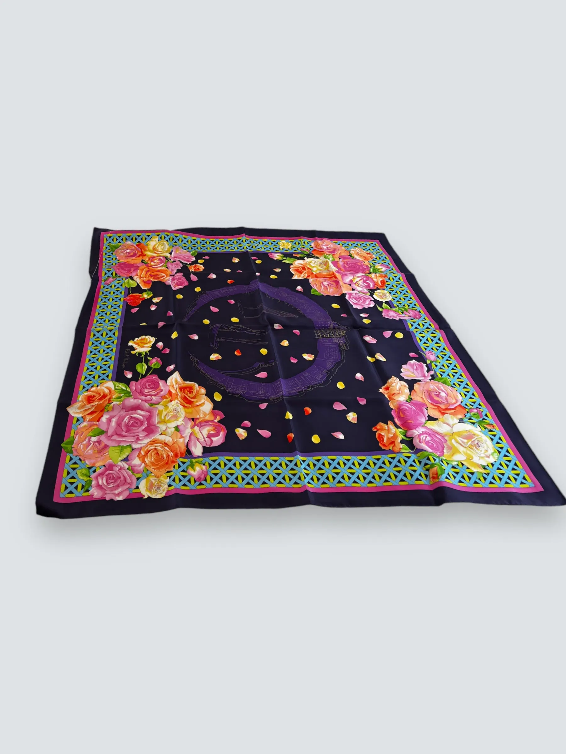 Patek Phillippe Rose Silk Scarf