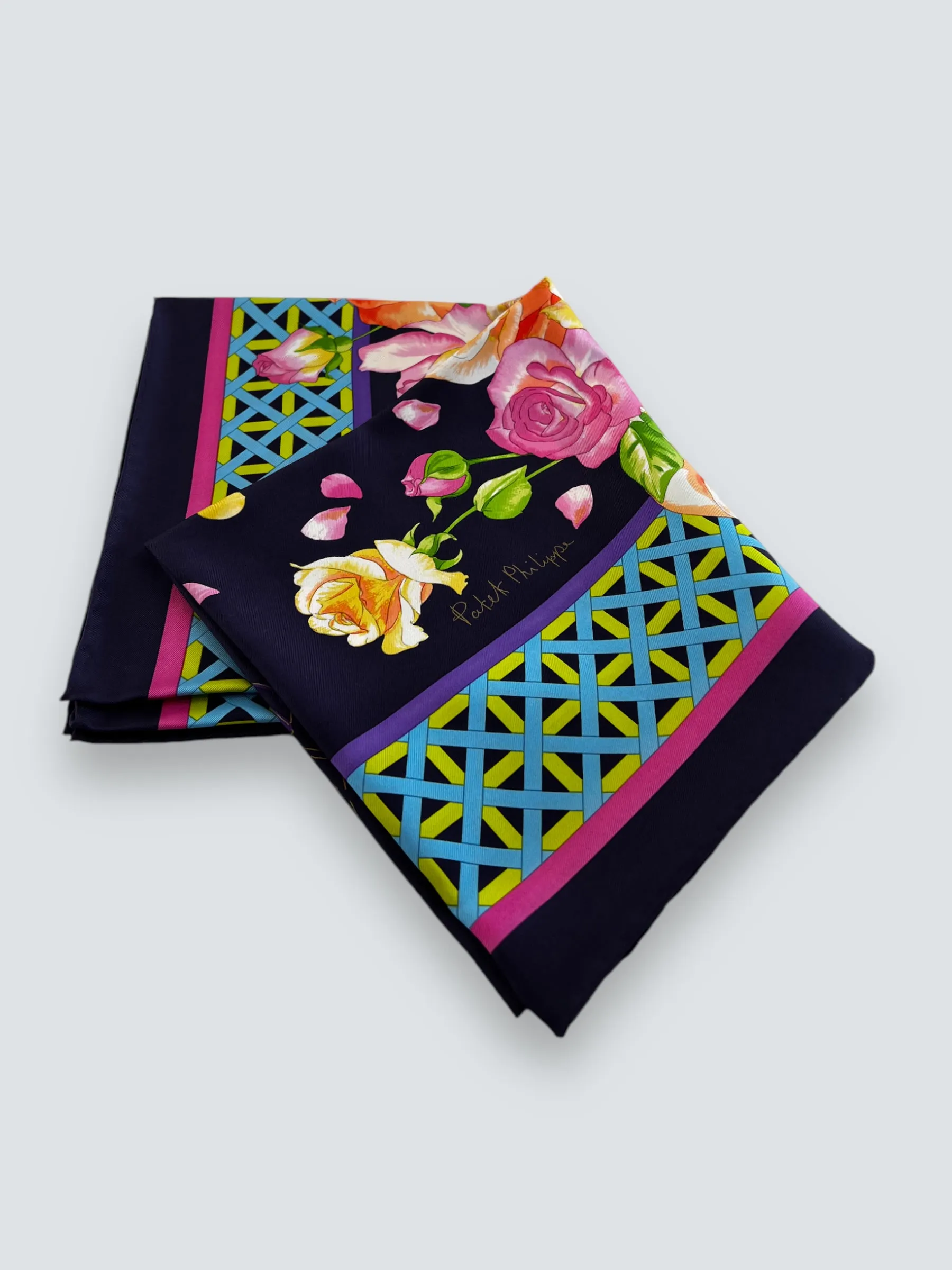 Patek Phillippe Rose Silk Scarf