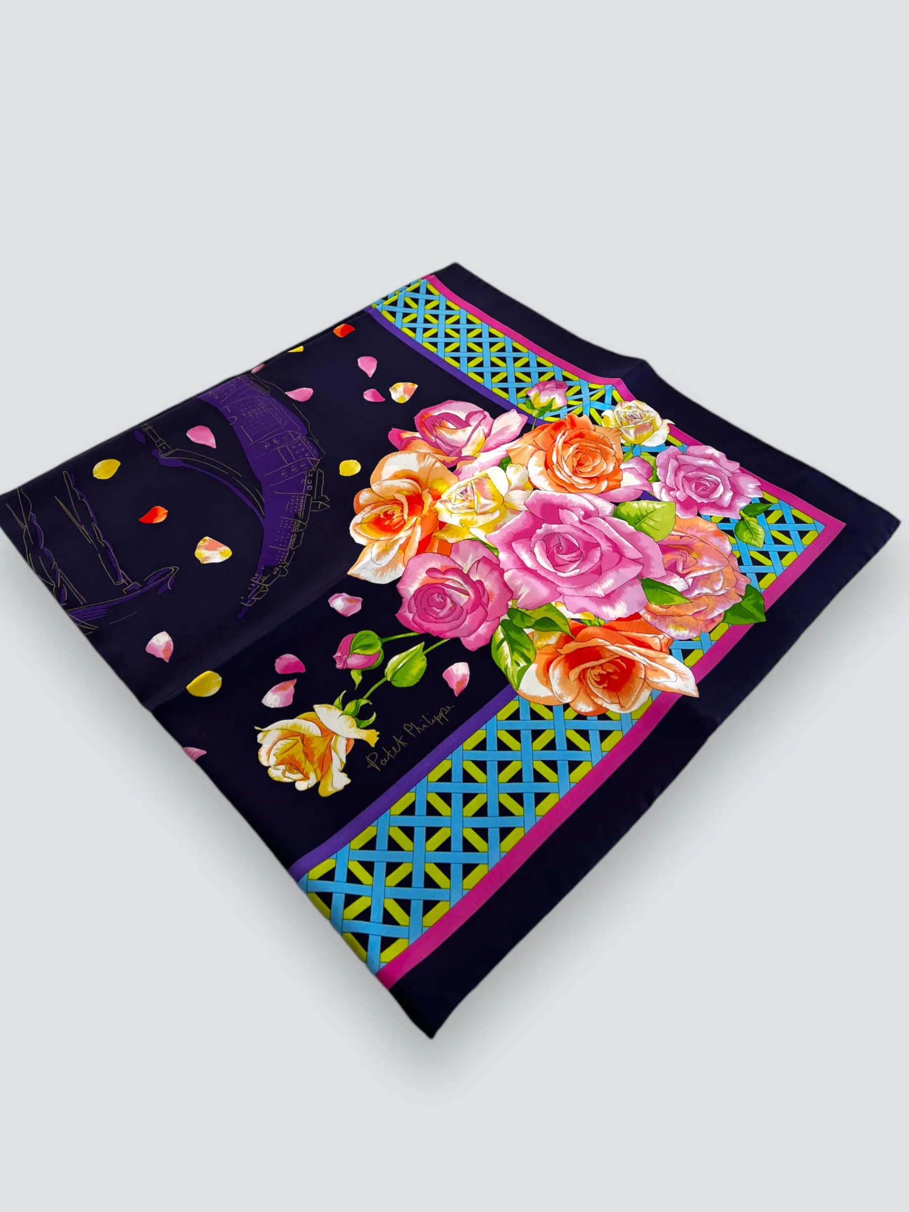 Patek Phillippe Rose Silk Scarf
