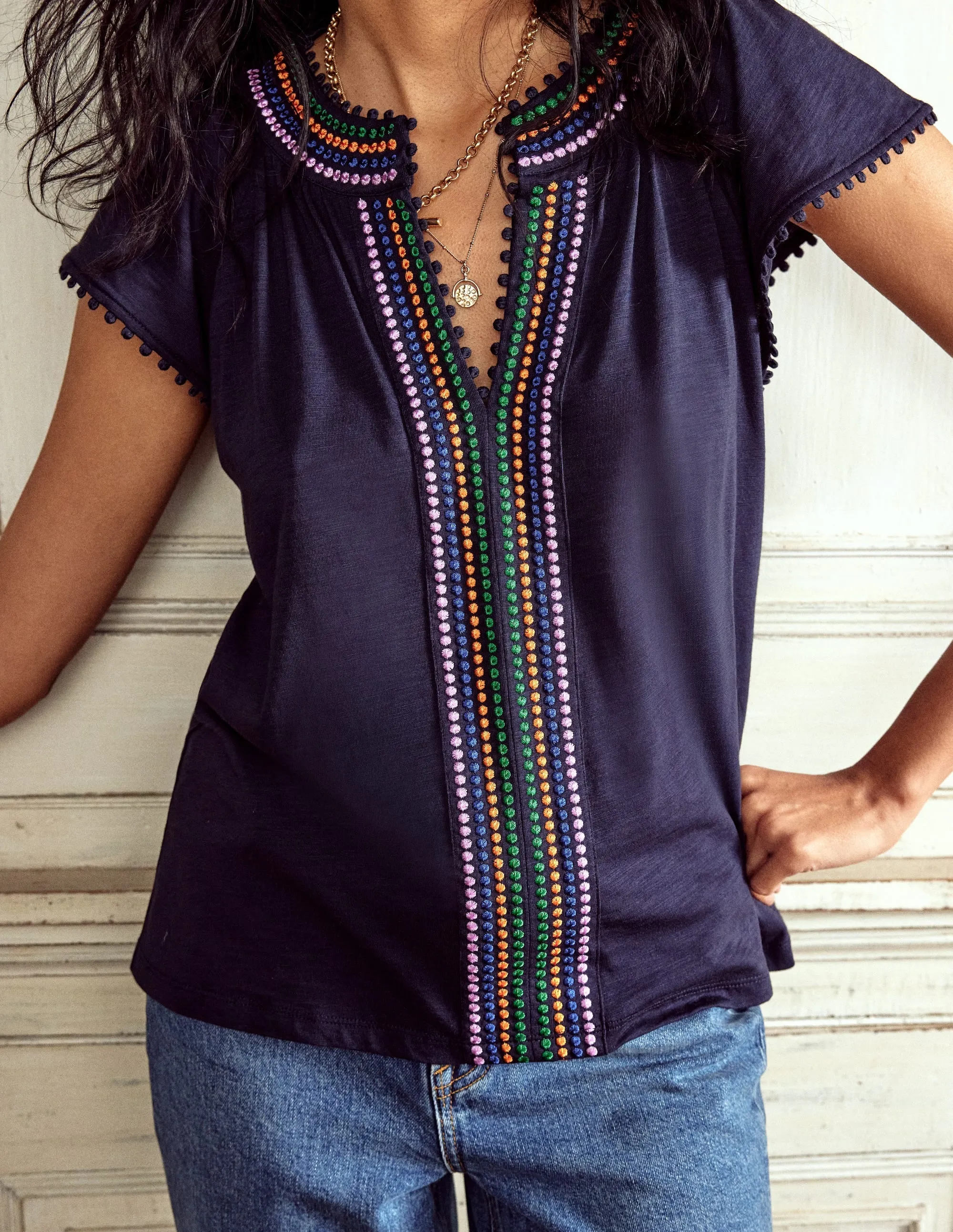 Pom Yoke Top-Navy